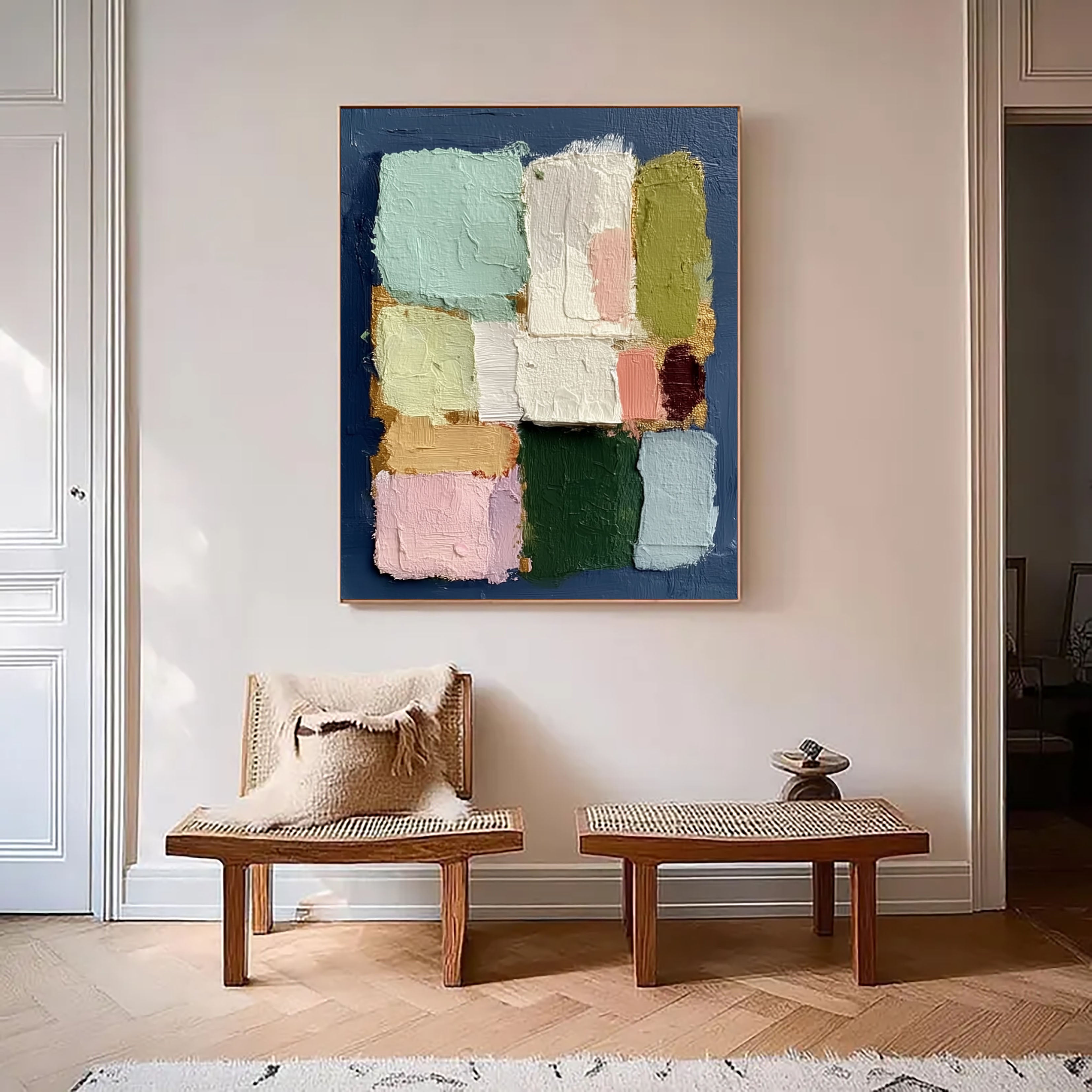 Pastellblock-Harmonie | Sanfte Geometrie