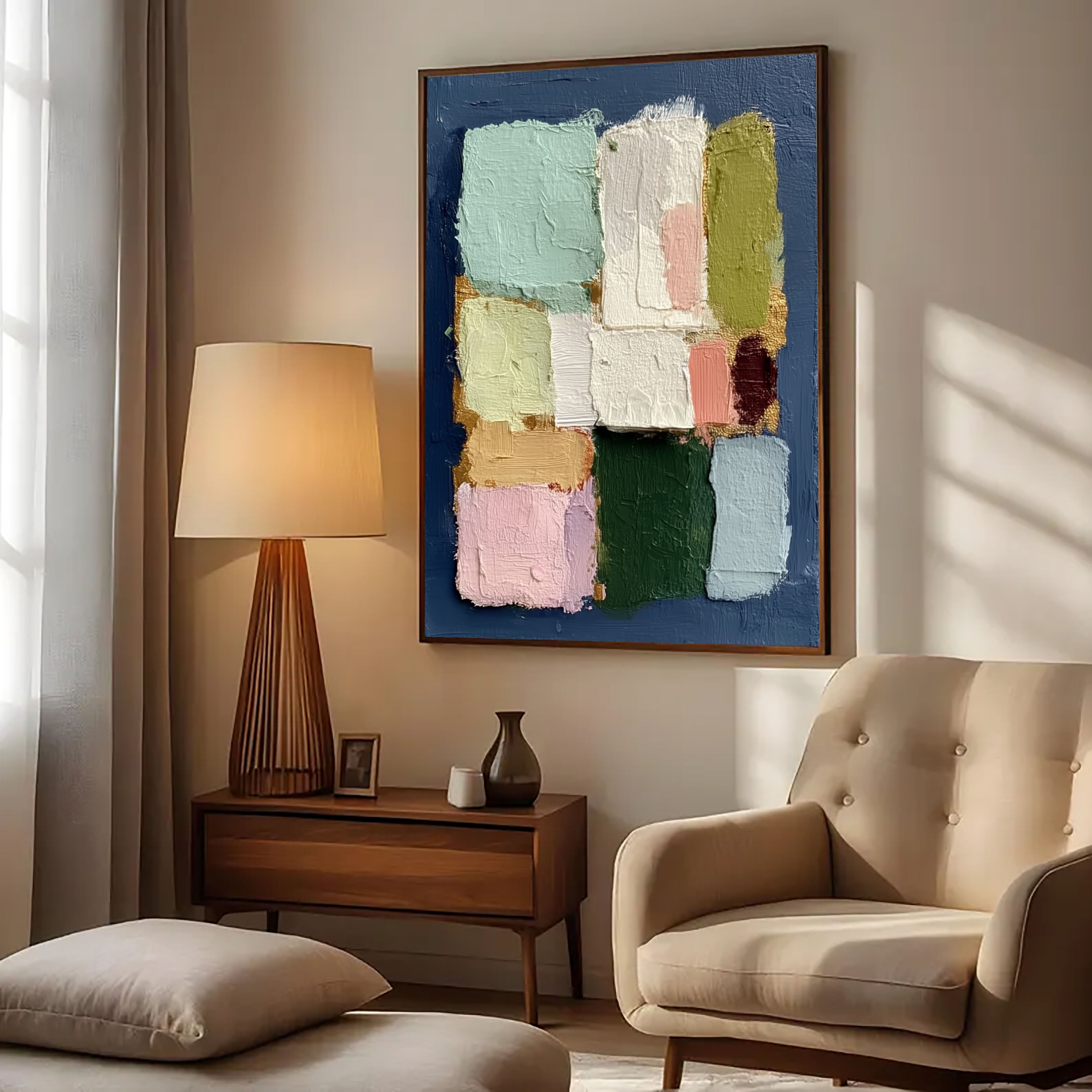 Pastellblock-Harmonie | Sanfte Geometrie