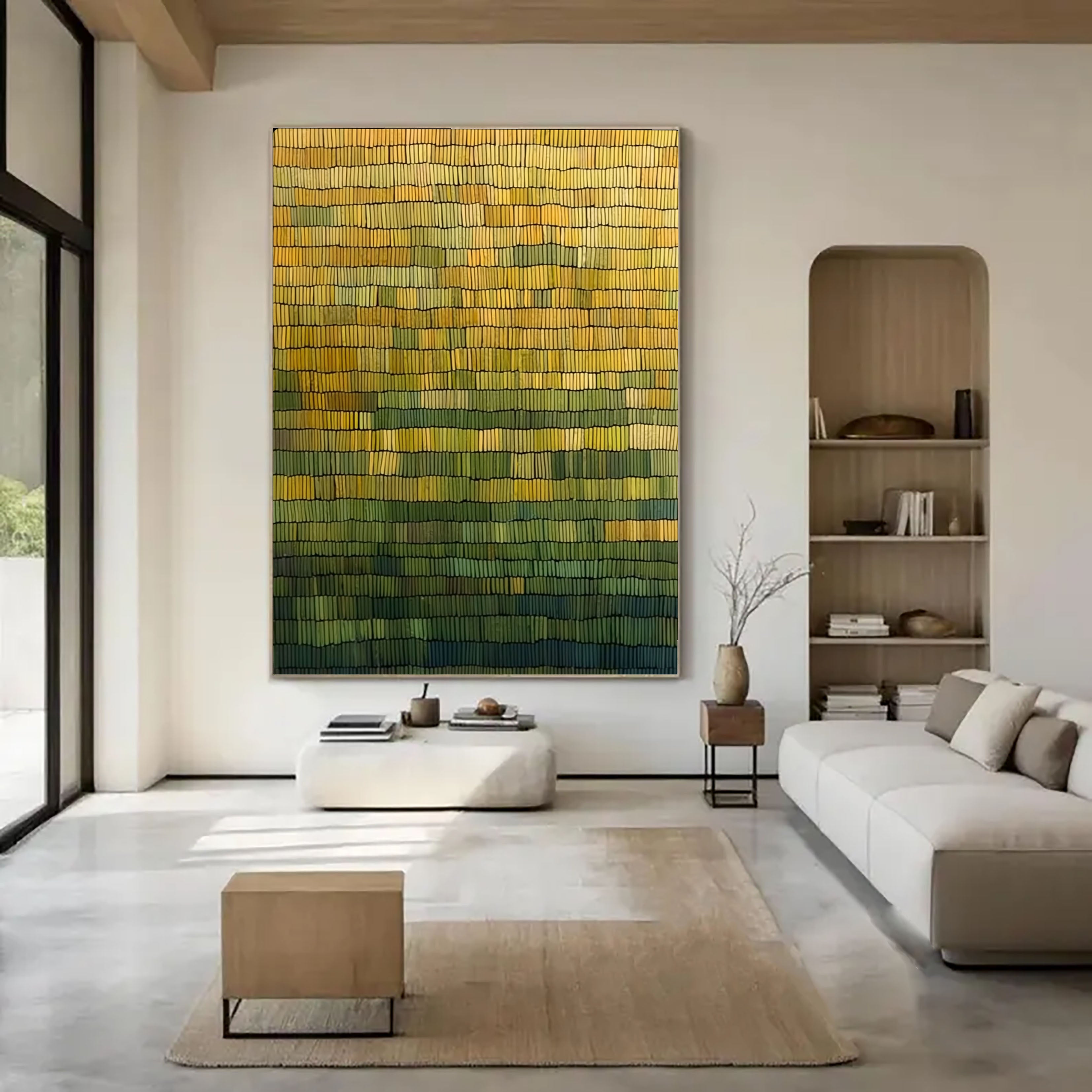 Woven Earth Rhythm | Golden Gradient