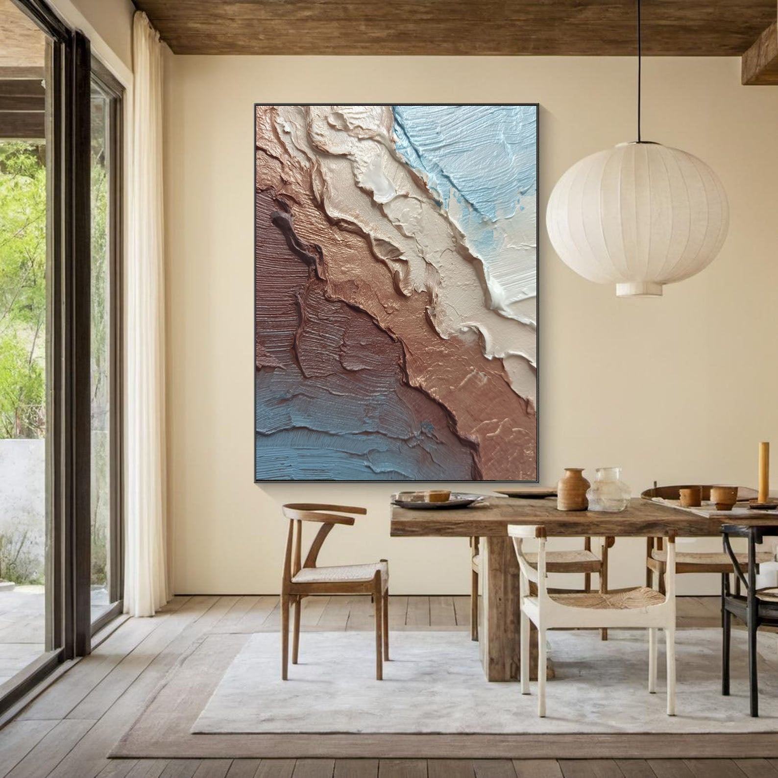 Textured Bronze Blends | Pale Blue