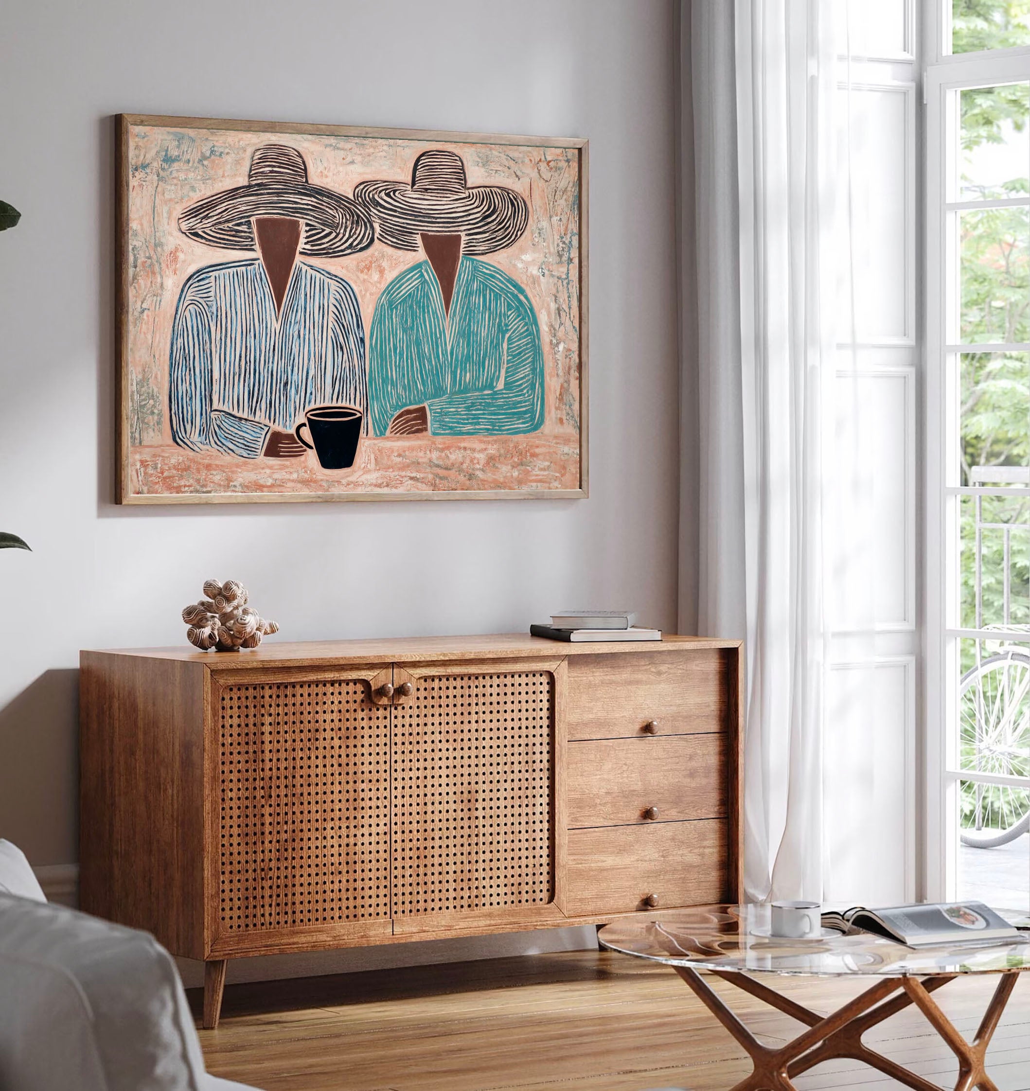 Textured Brimmed Duo | Muted Gathering