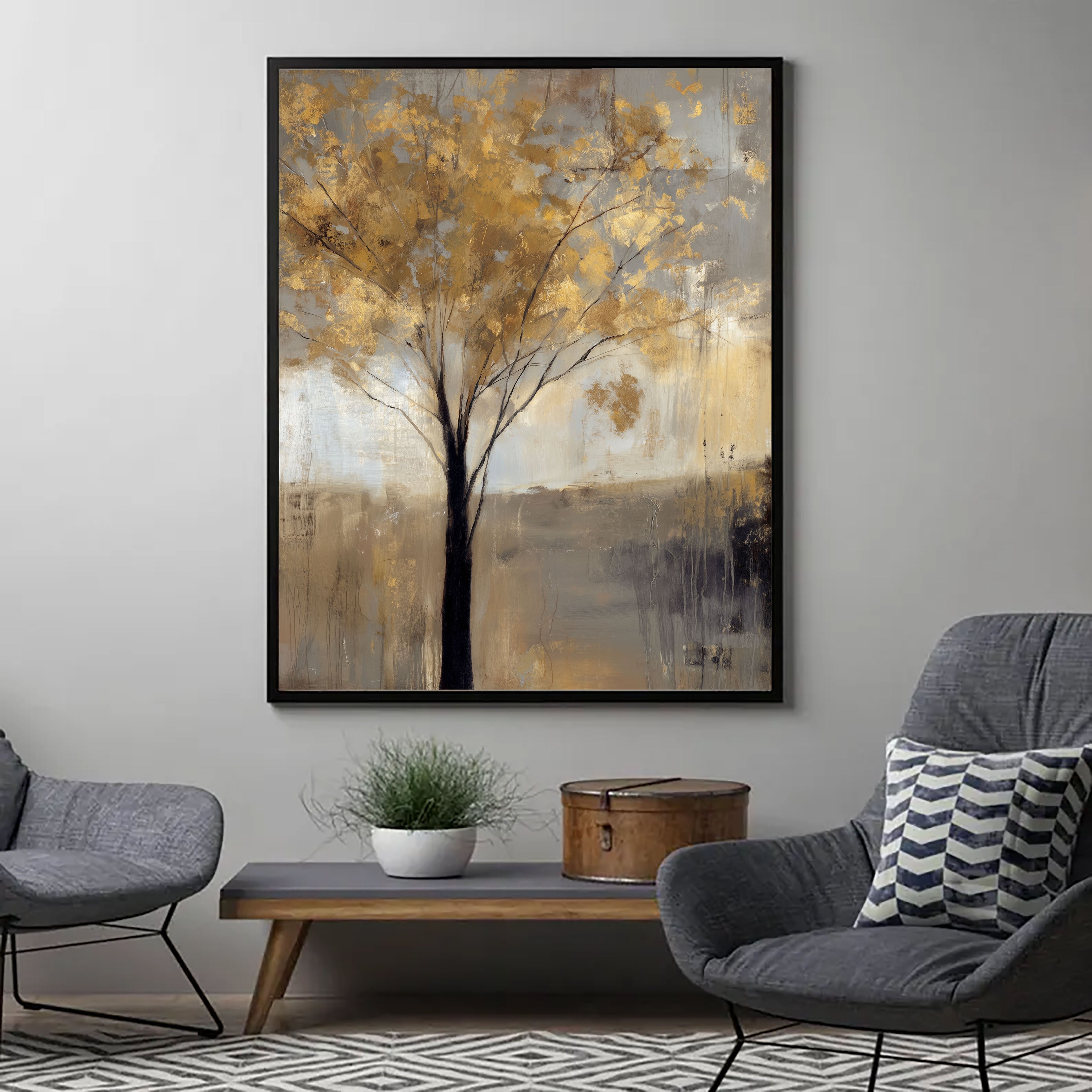 Textured Gilded Canopy | Golden Breeze