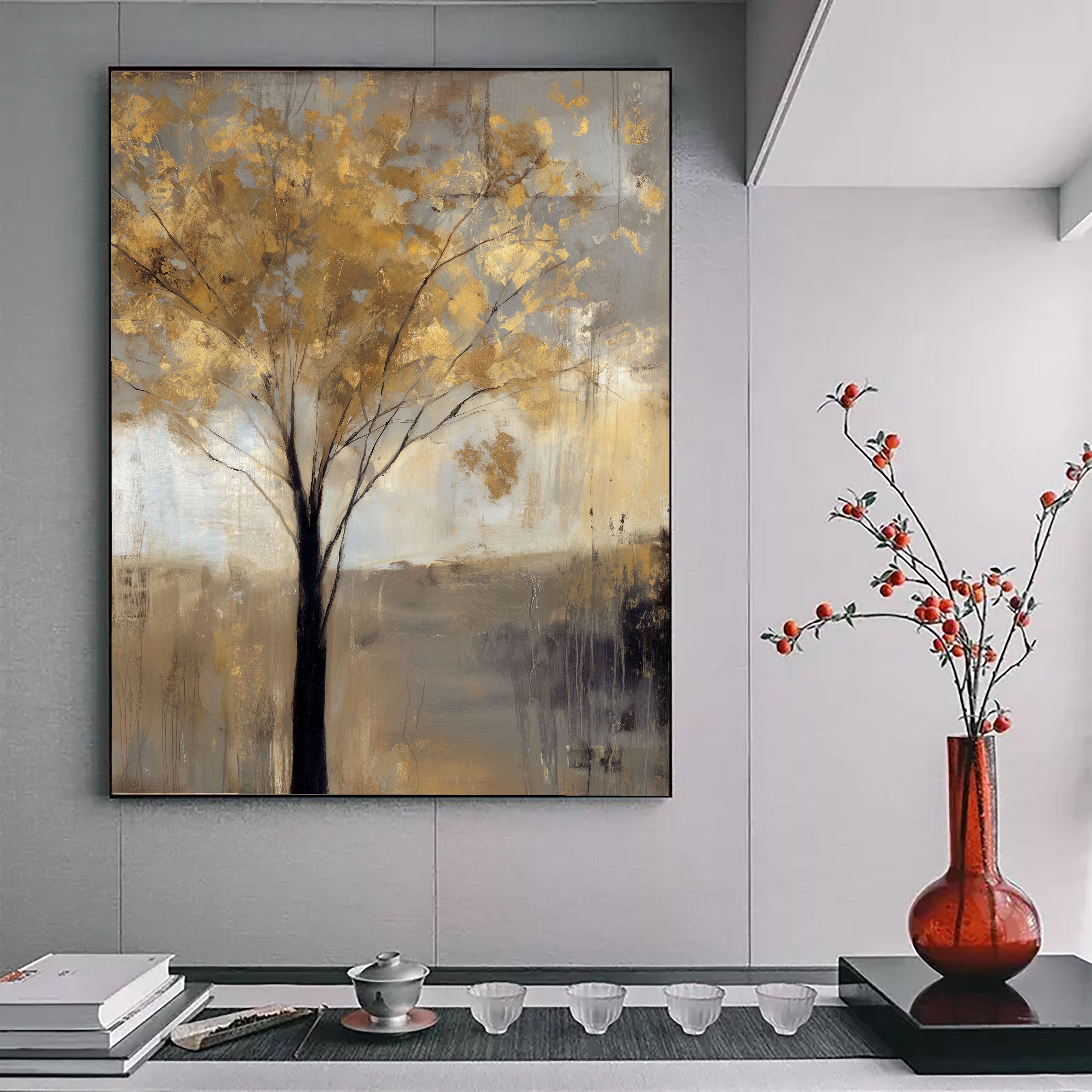 Textured Gilded Canopy | Golden Breeze