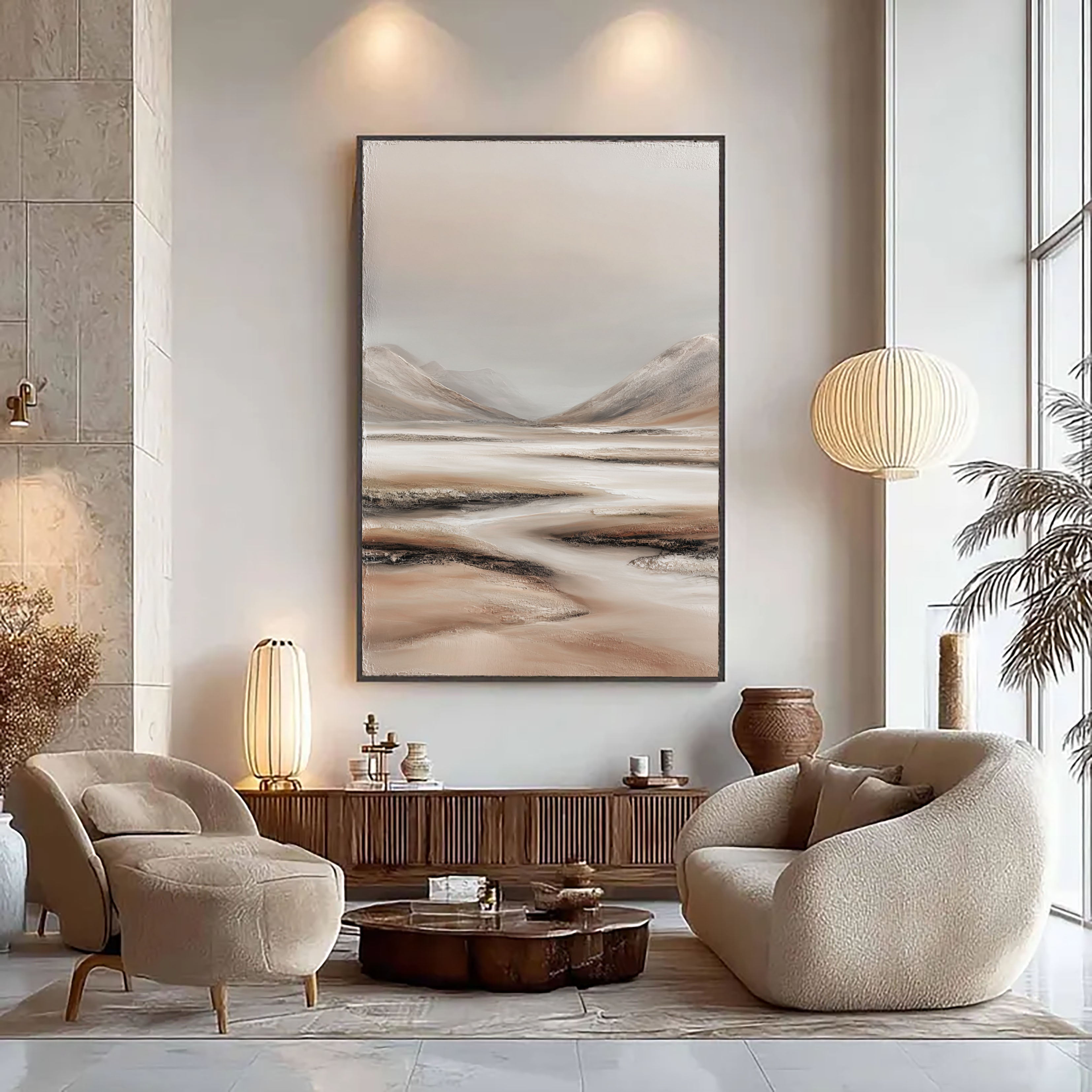 Textured Hazy Vistas | Earth Tones