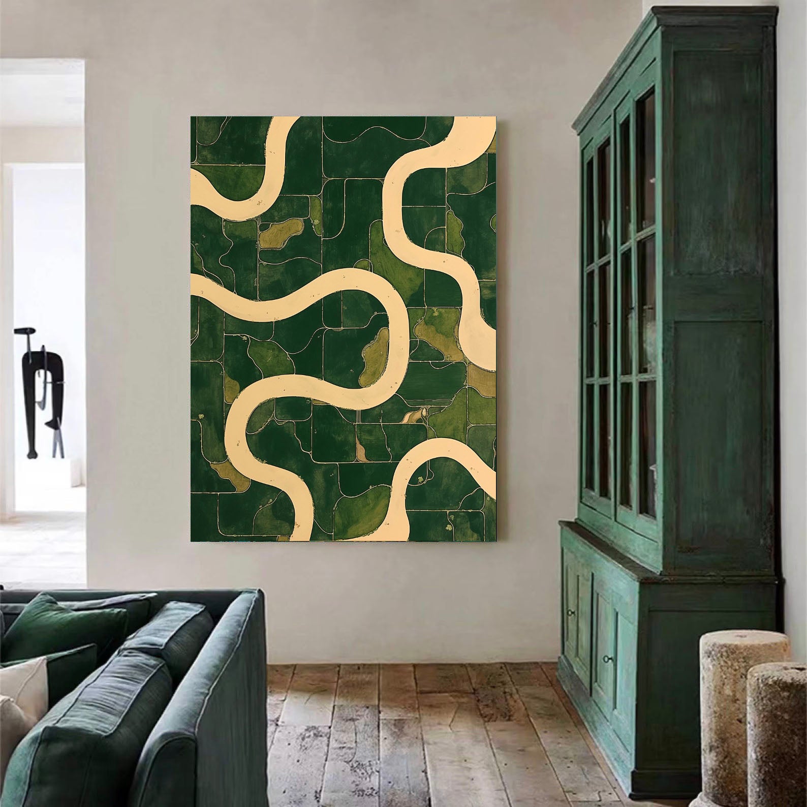 Curved Terrain Chic | Green Flow