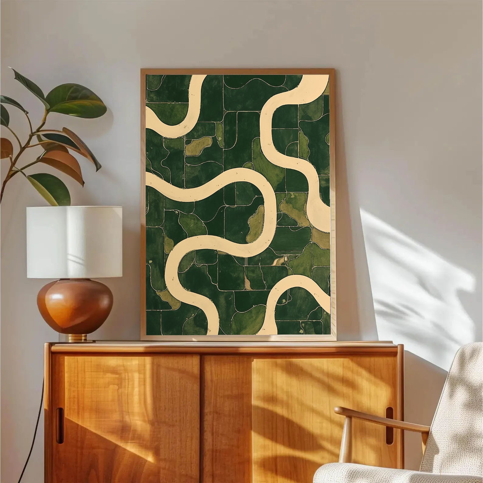 Curved Terrain Chic | Green Flow