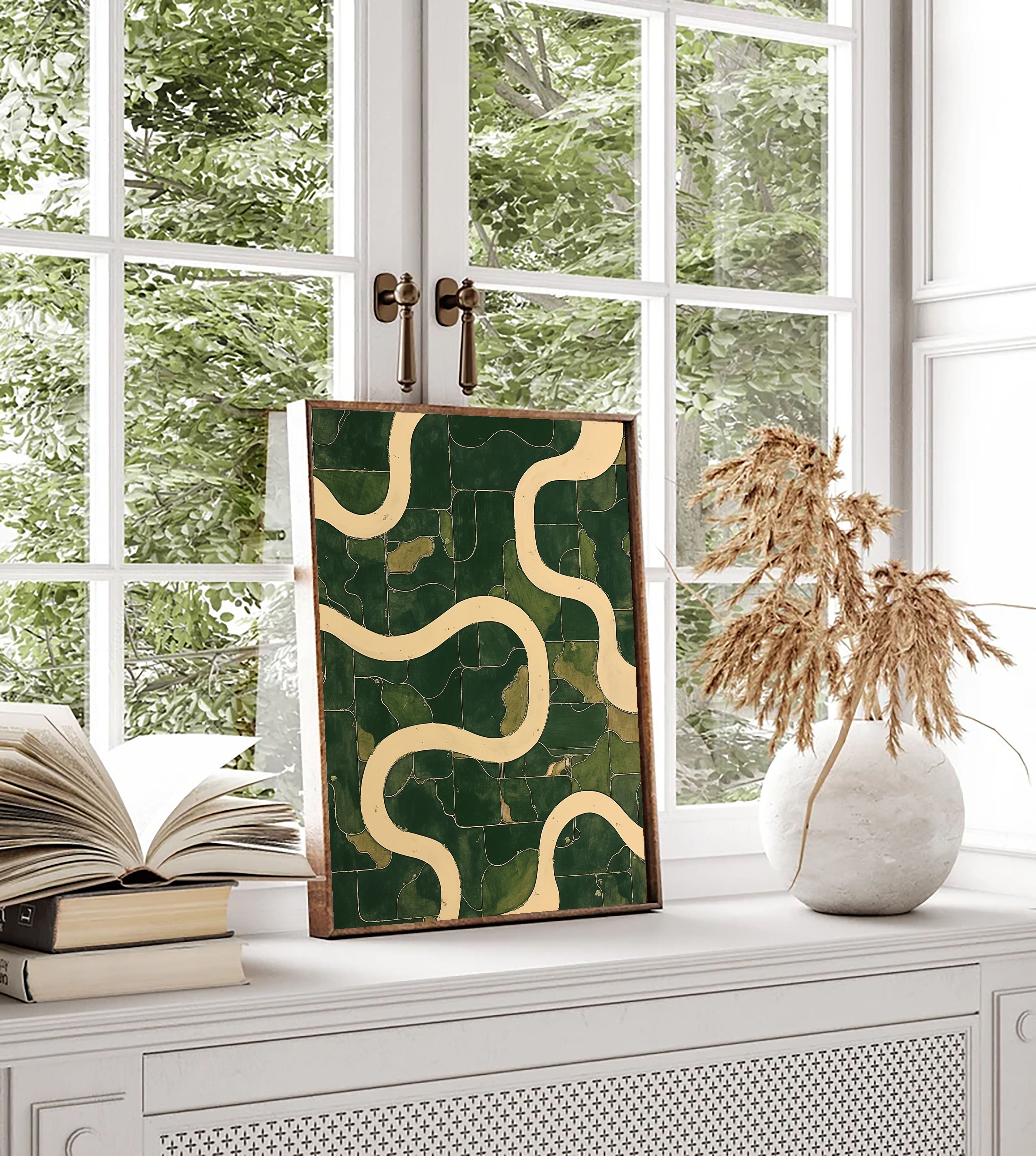 Curved Terrain Chic | Green Flow