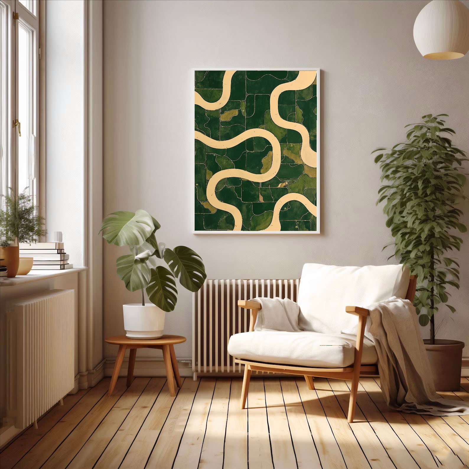 Curved Terrain Chic | Green Flow