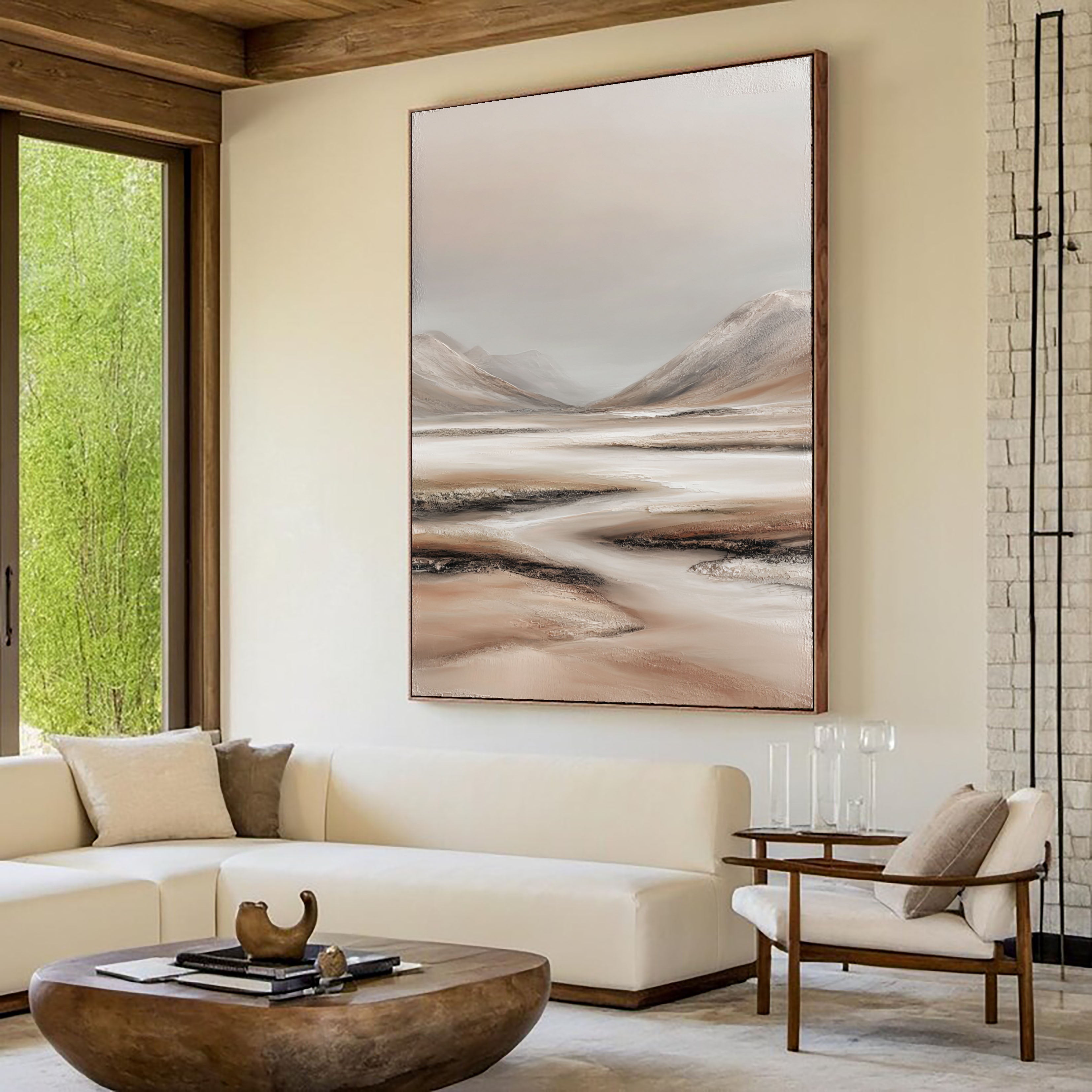 Textured Hazy Vistas | Earth Tones