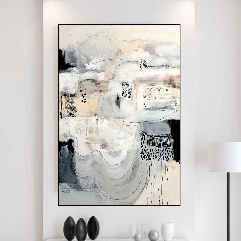 Fluid Abstract Rhythm | Neutral Grey