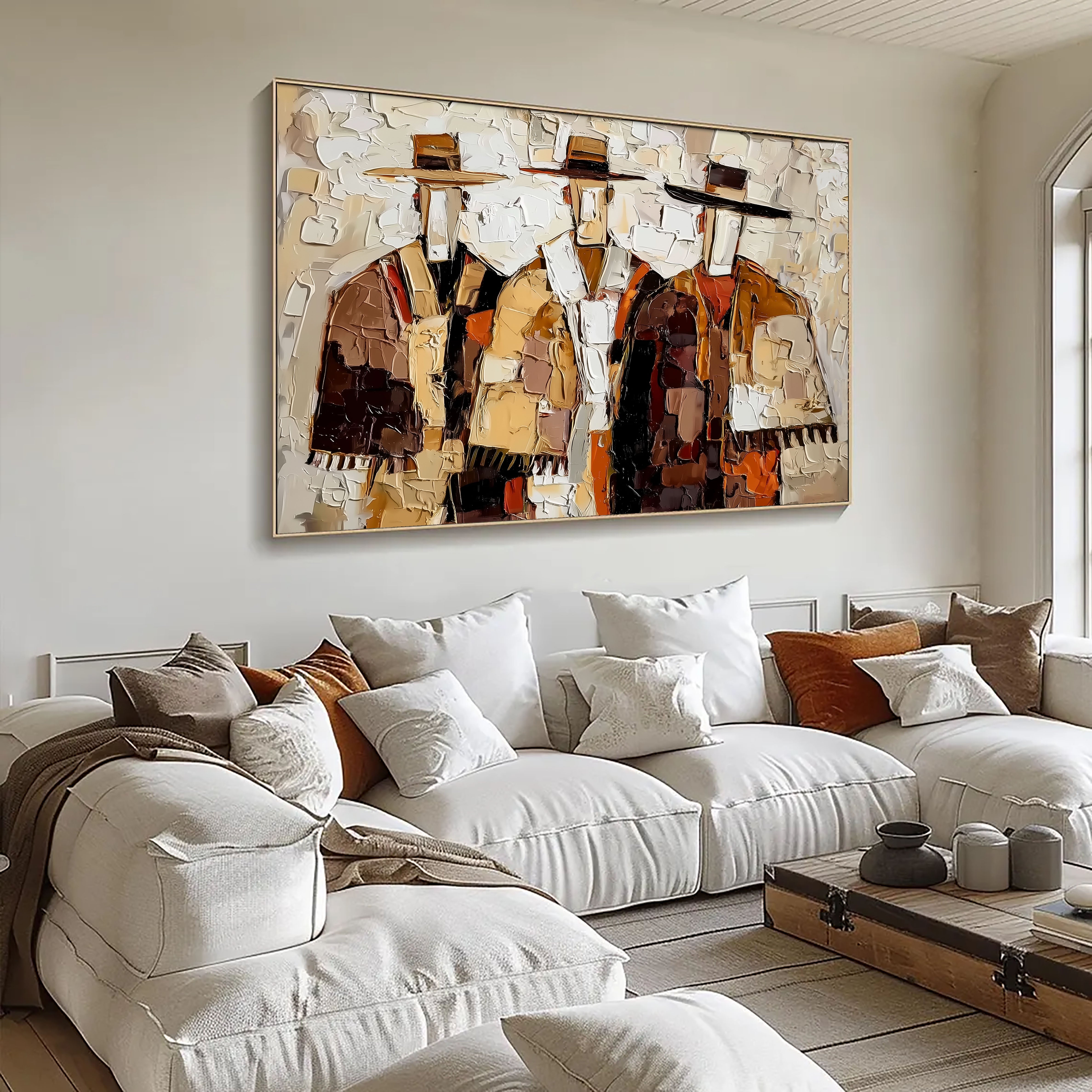 Textured Western Figures | Rustic Tones