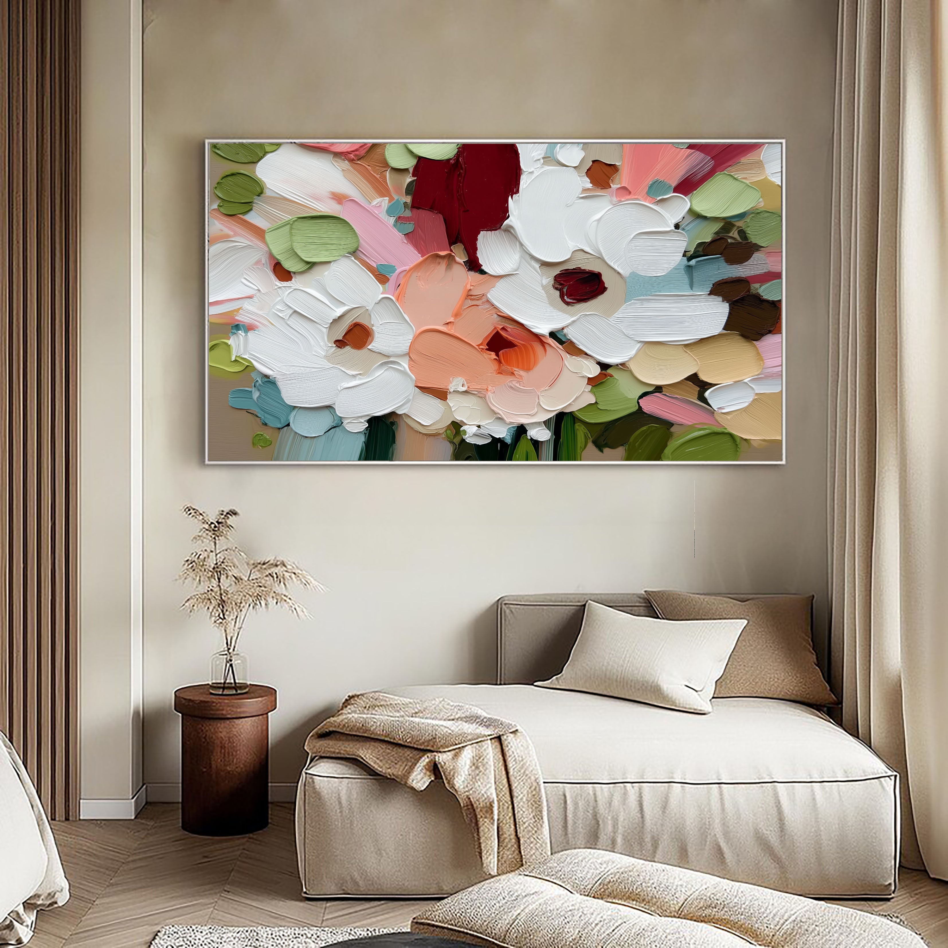 Impasto Petal Radiance | Garden Glow