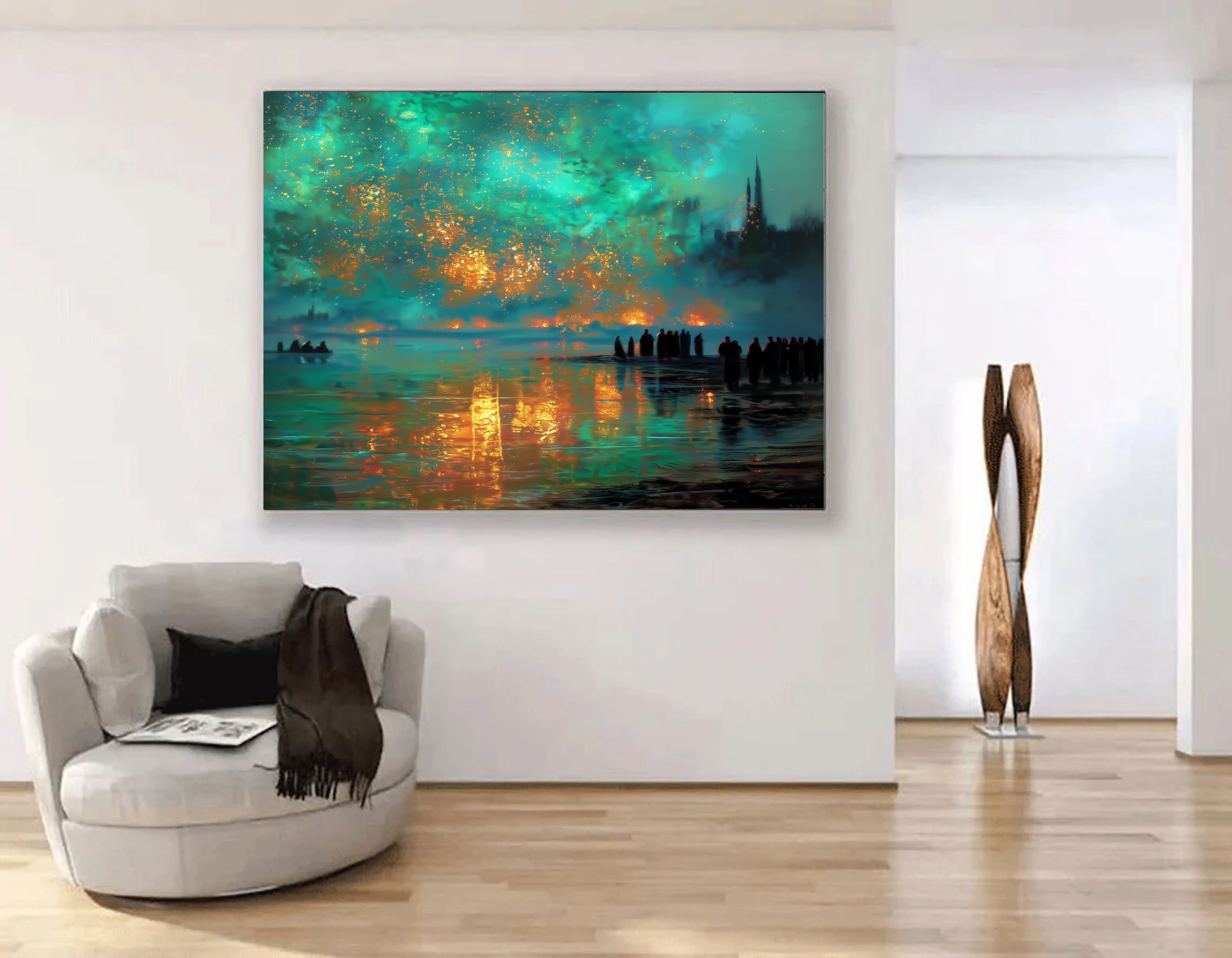 Starlit Waterside Dream | Aqua Glow