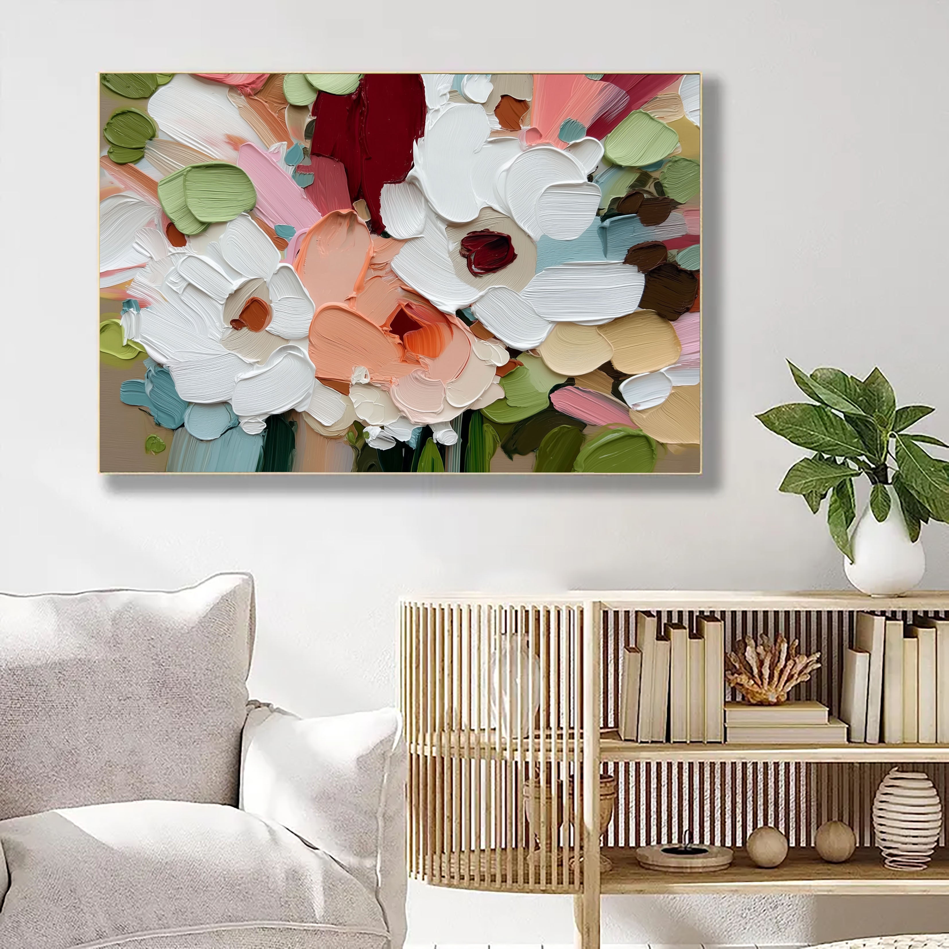 Impasto Petal Radiance | Garden Glow