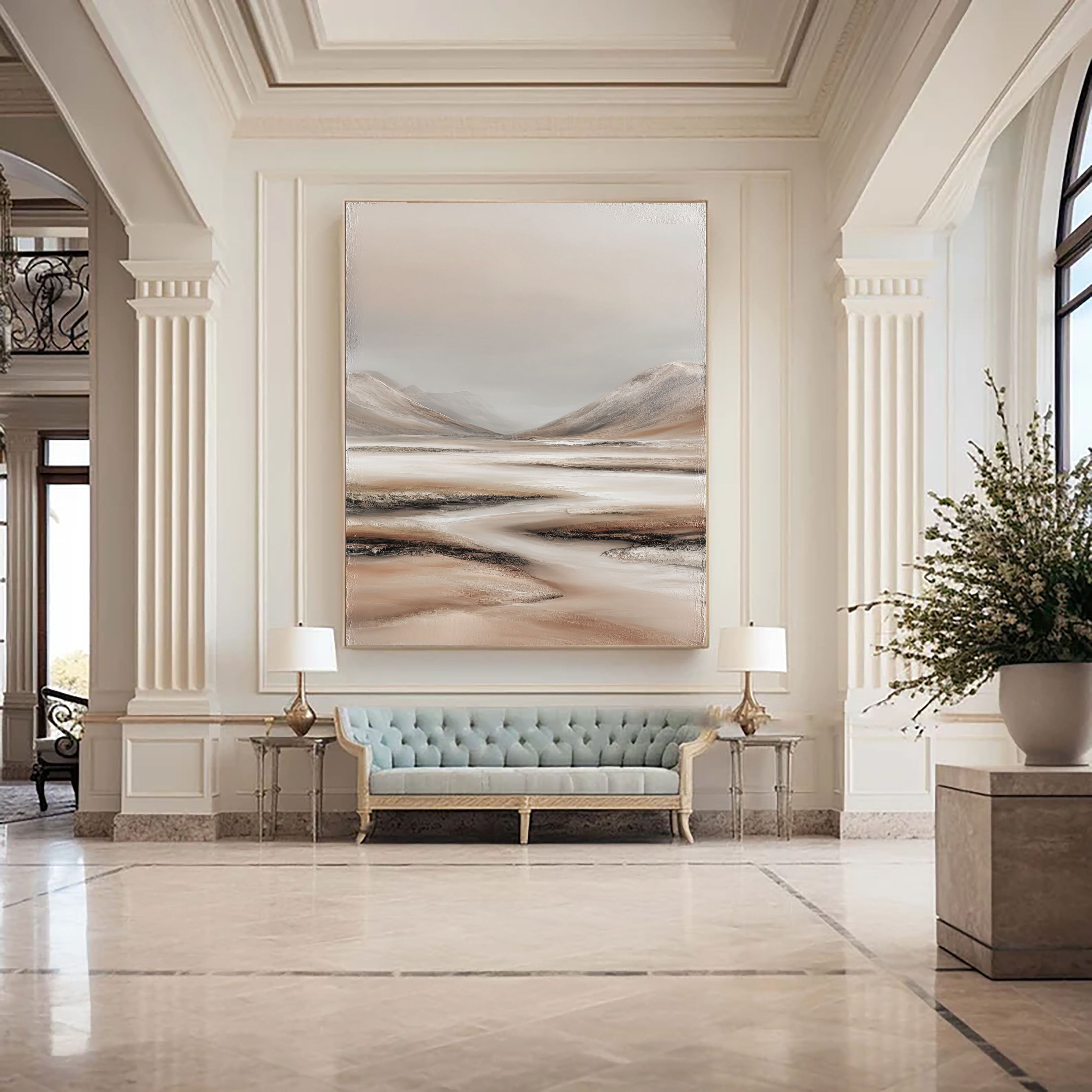 Textured Hazy Vistas | Earth Tones