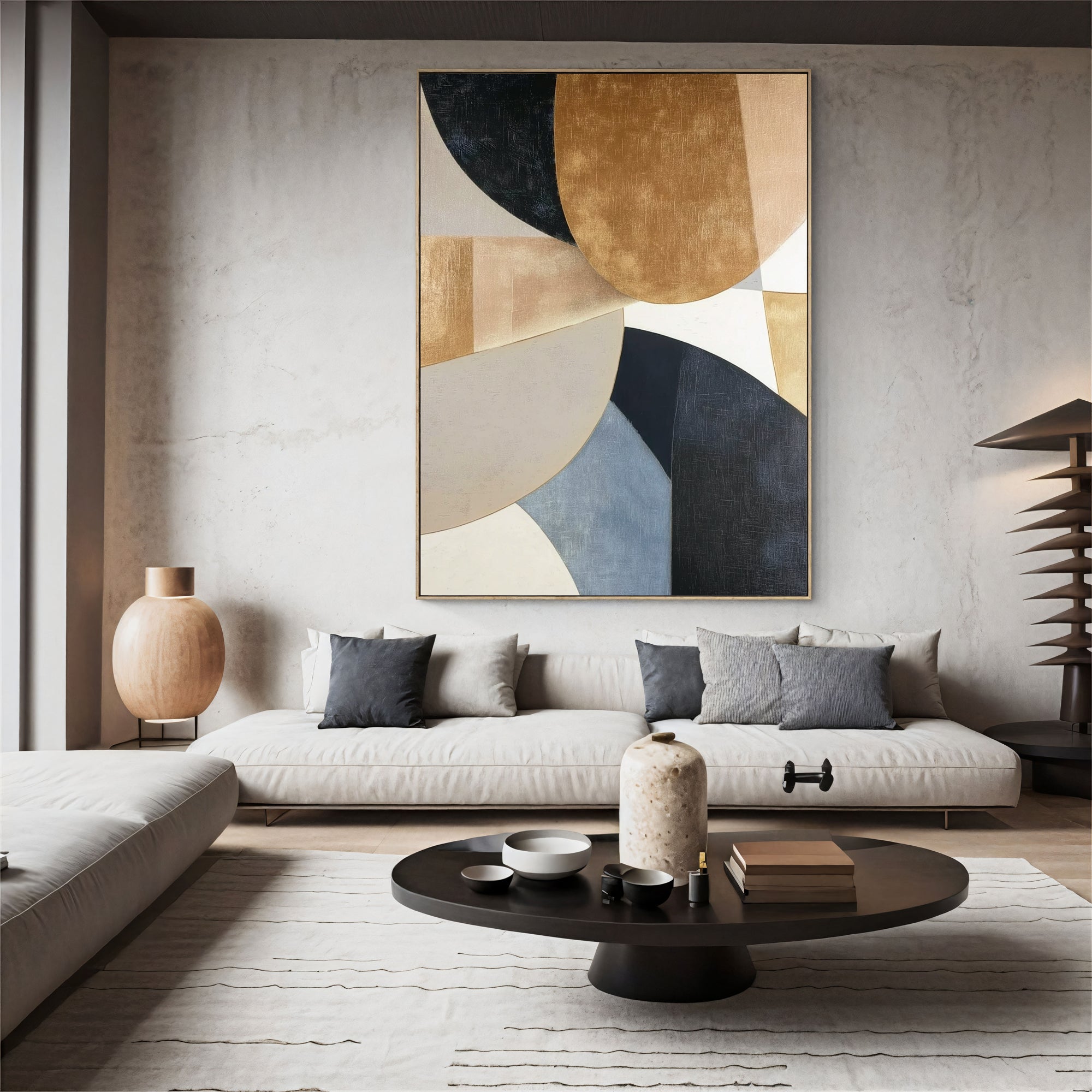 Textured Gilded Geometry | Luxe Tones