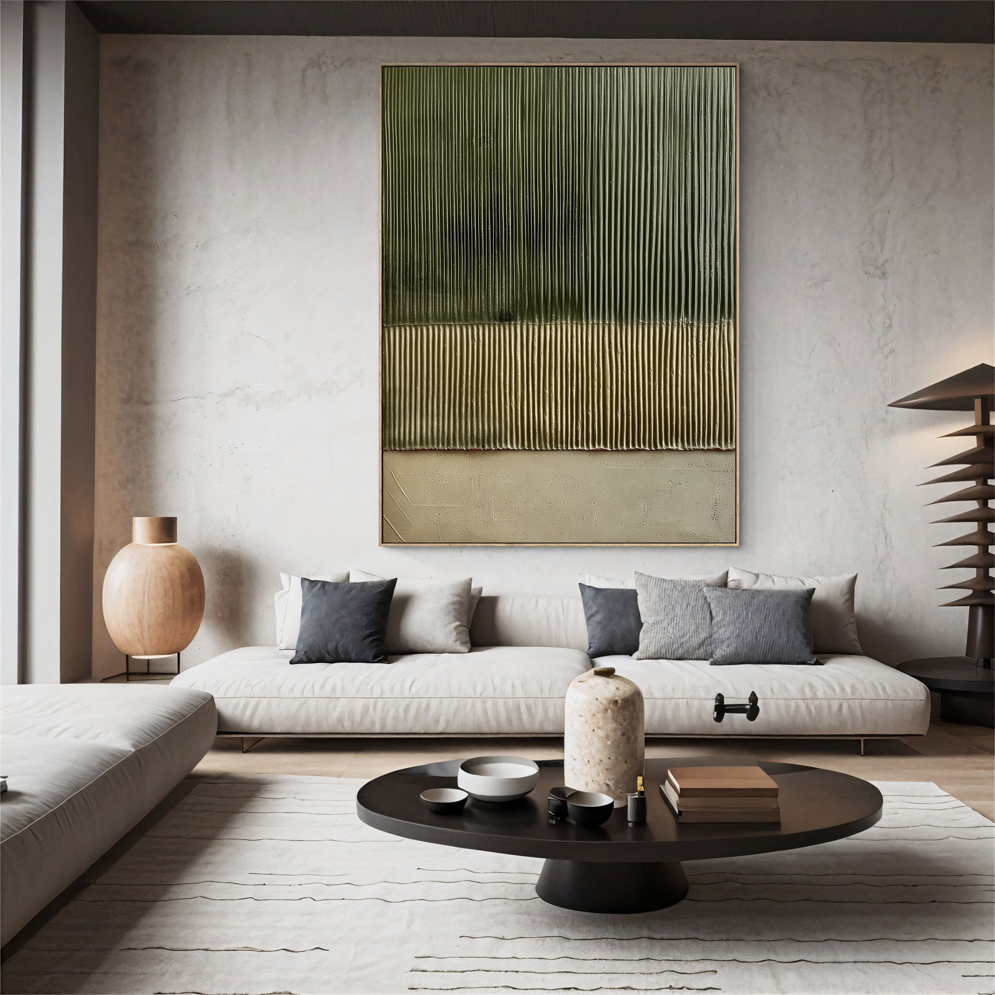 Textured Tiered Elegance | Olive Gold