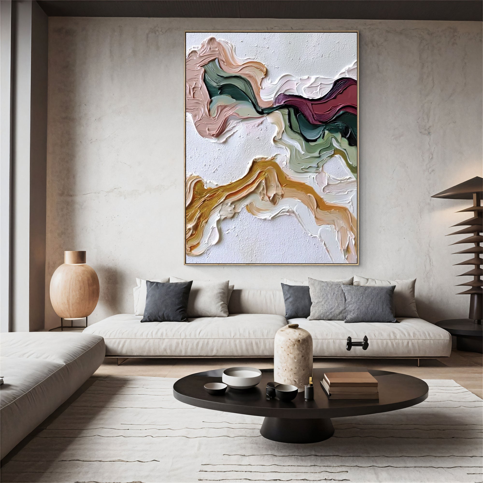 Textured Hue Opulence | Rich Swirls