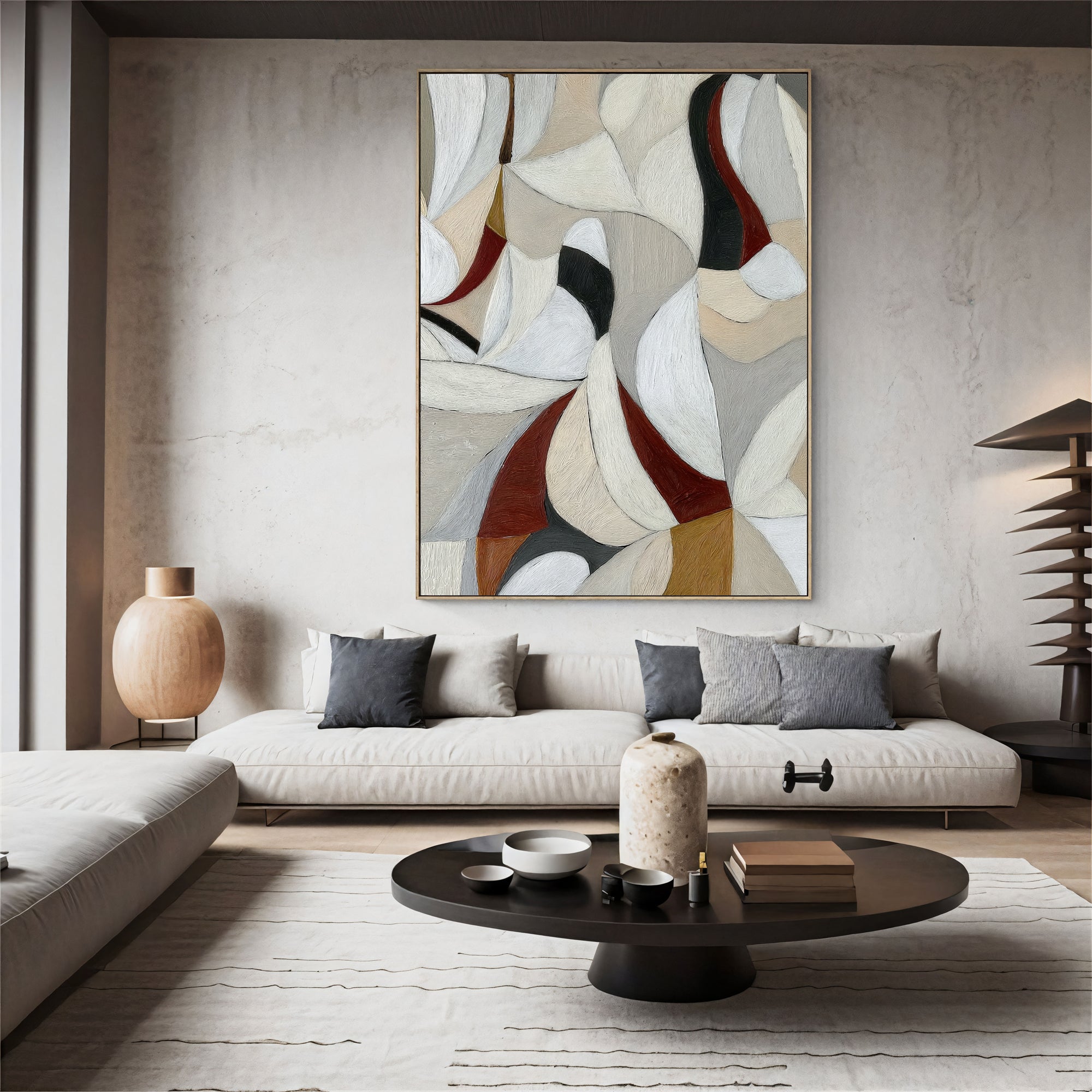 Textured Geometric Opulence | Neutral Rhythm