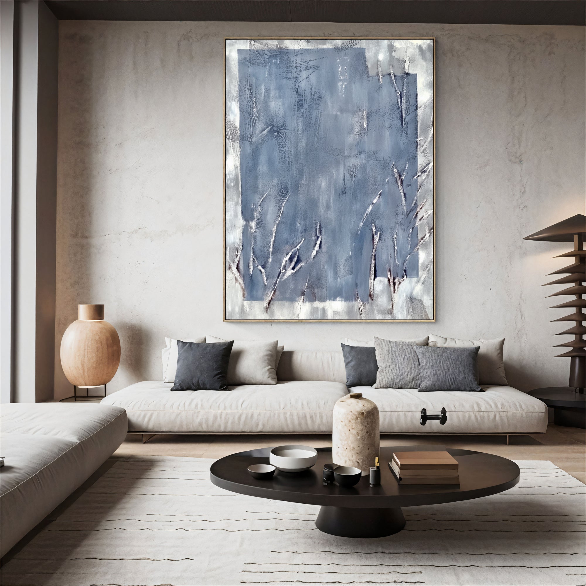 Textured Blue Frost | Silver Hues