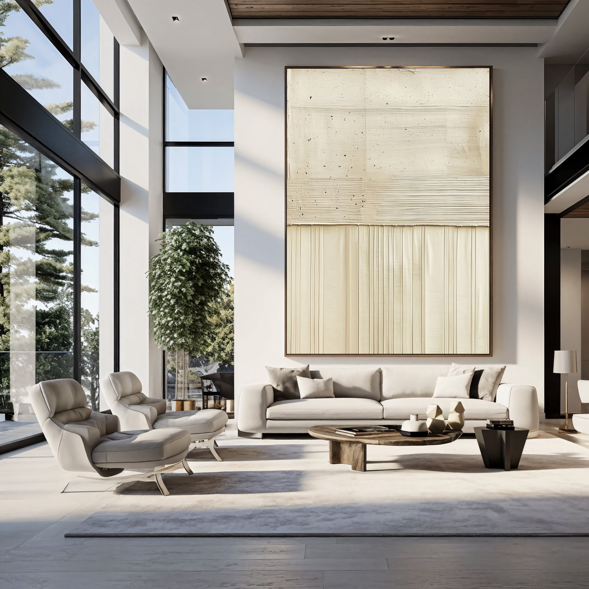 Textured Cream Serenity | Subtle Ridges