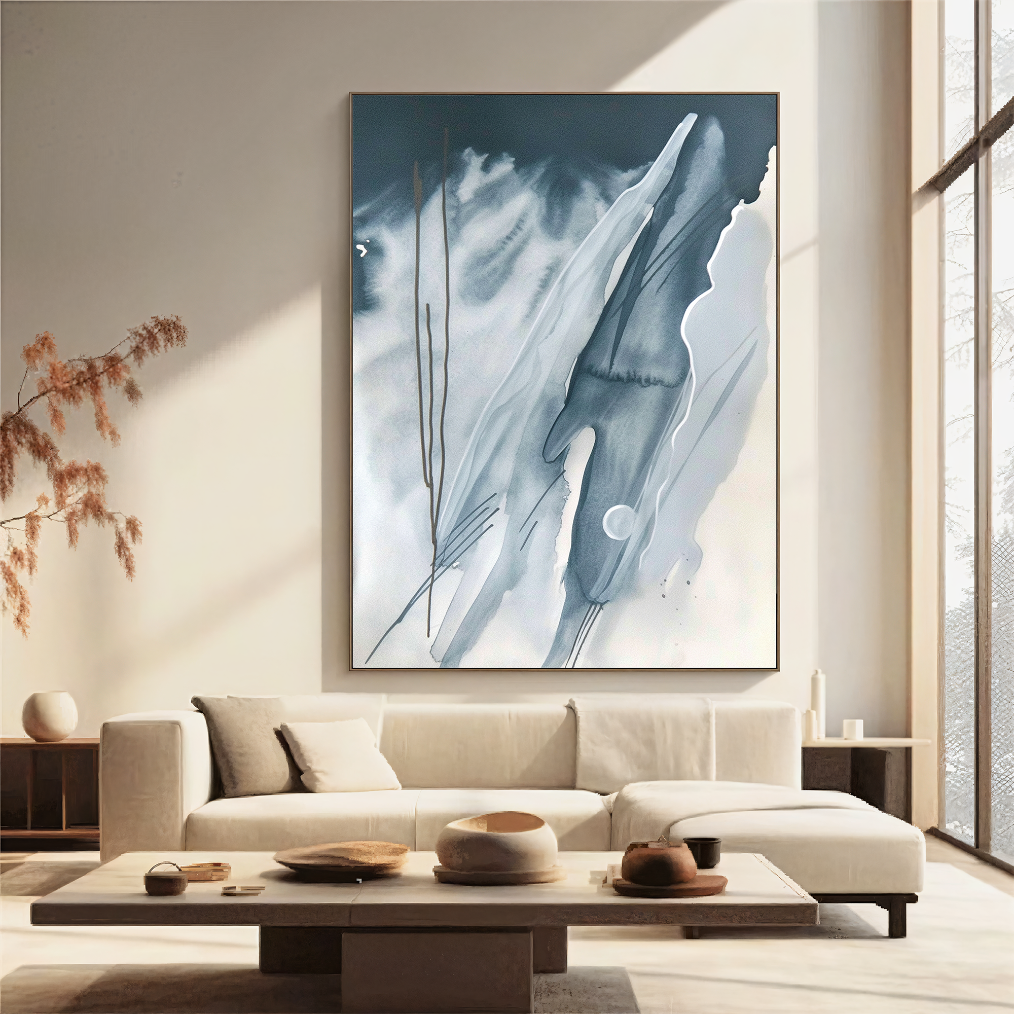 Textured Ink Serenity | Blue Grey