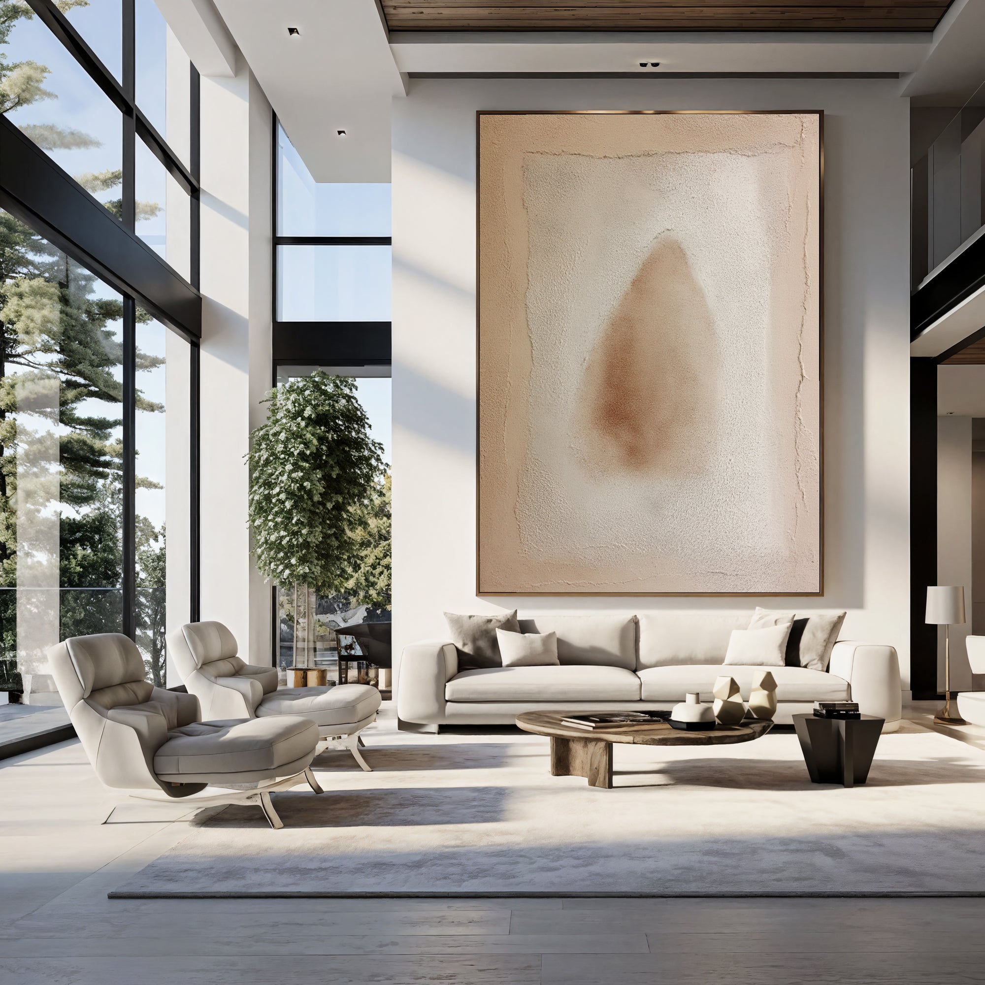 Textured Beige Haze | Earthy Blush