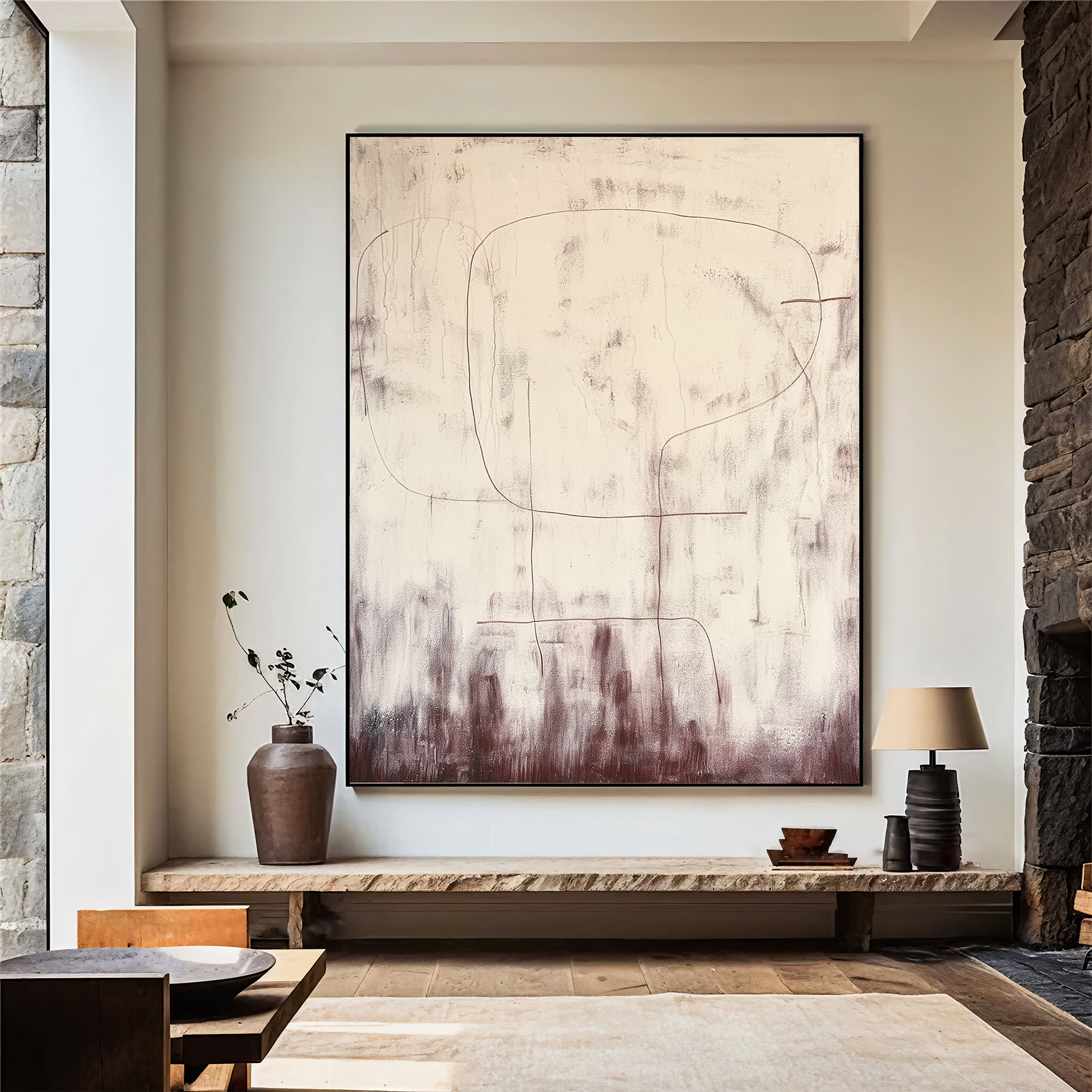 Textured Line Serenity | Beige Plum