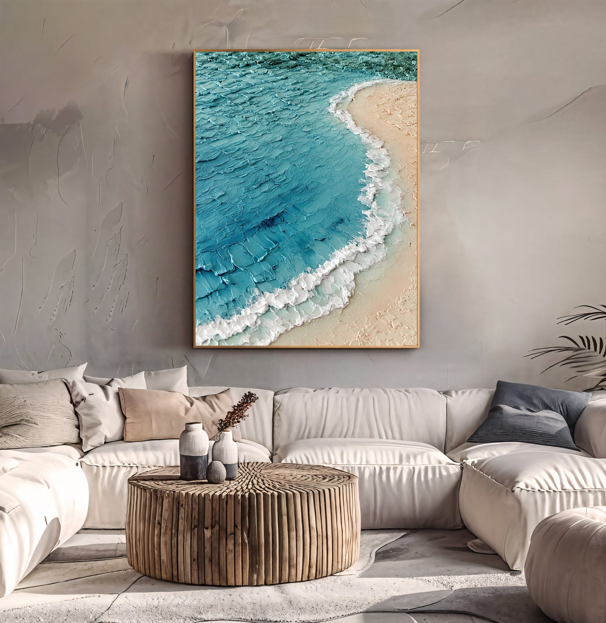Textured Coastal Swell | Sandy Shore