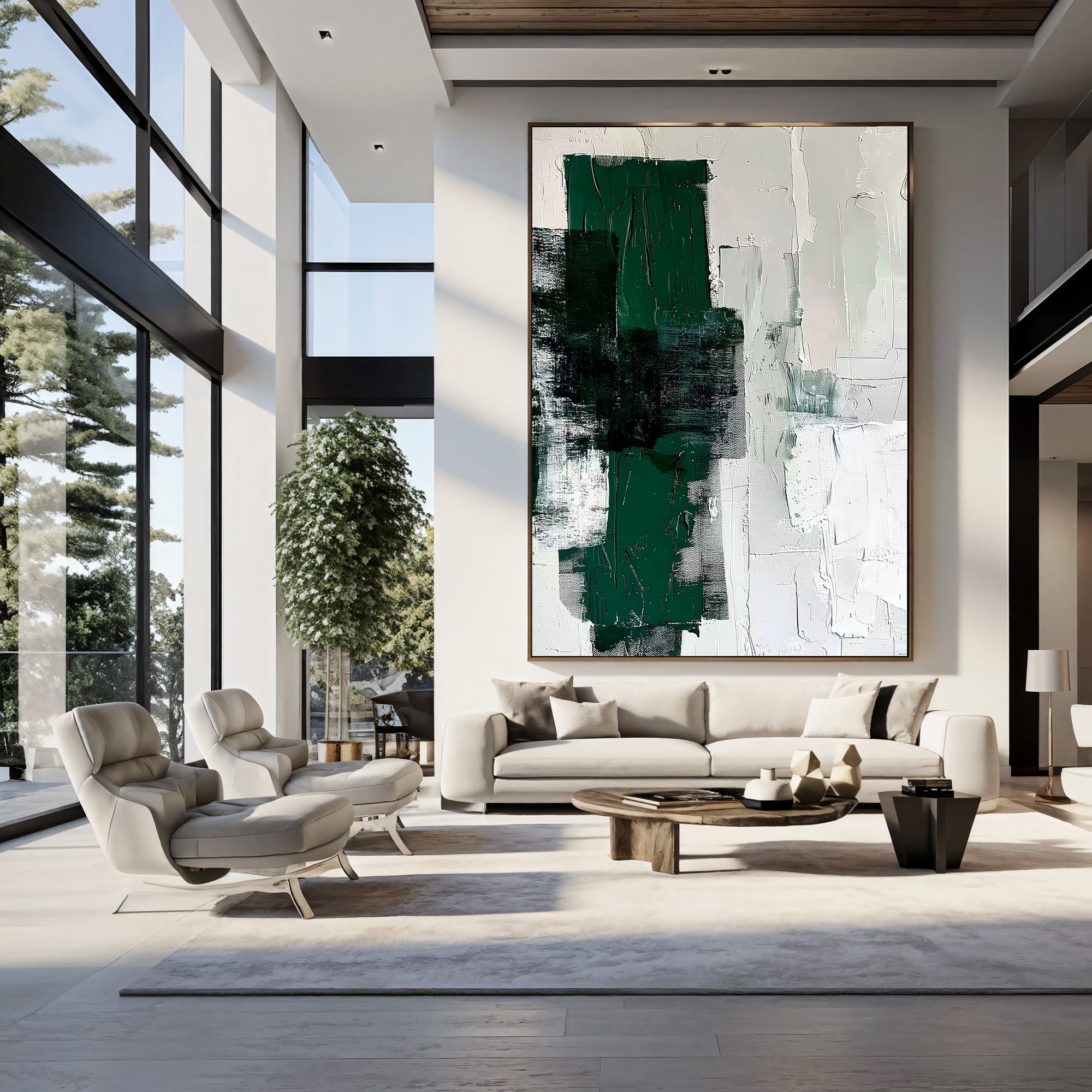 Textured Abstract Vitality | Green Blend