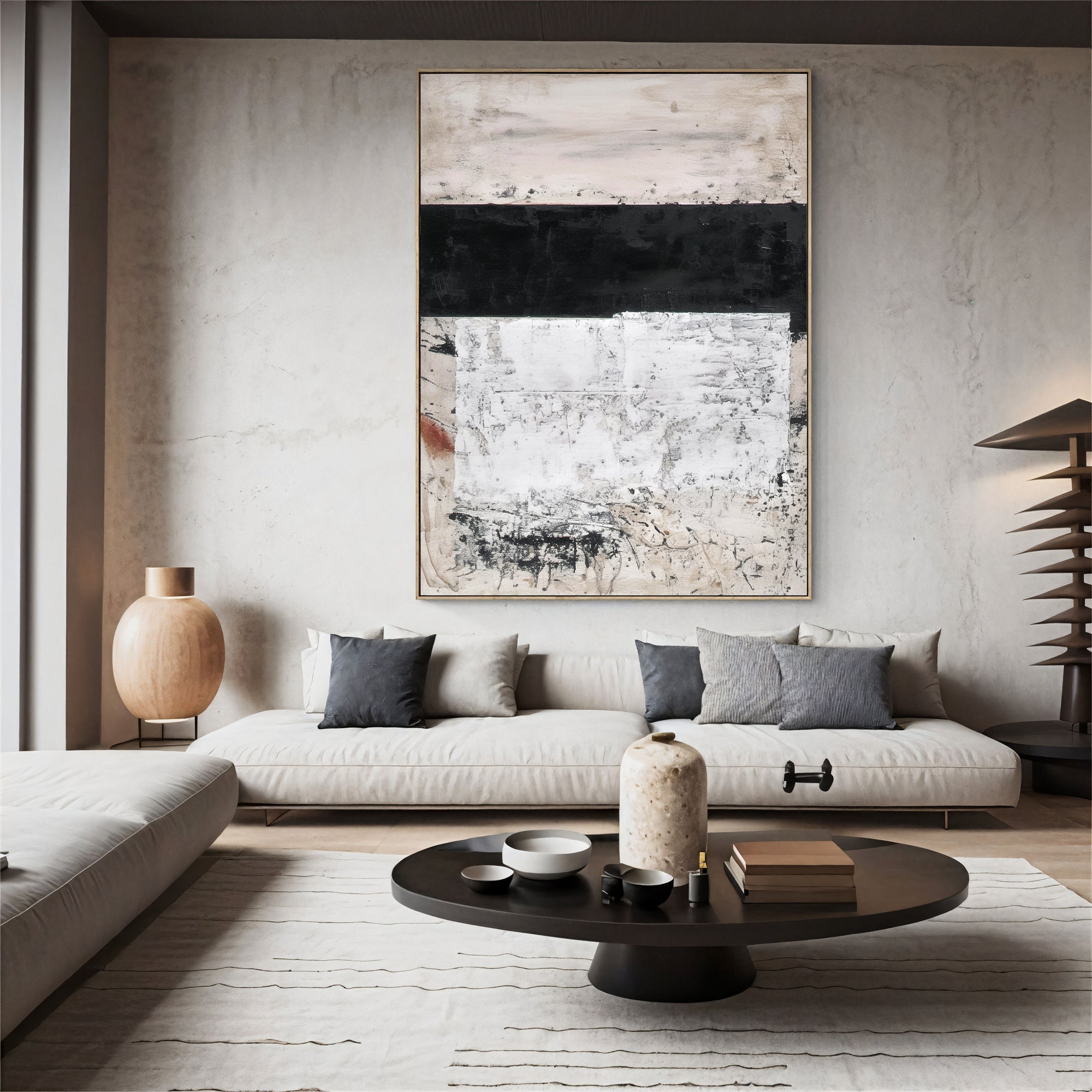 Textured Neutral Artistry | Slate Hues