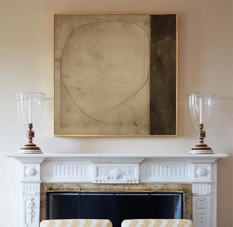 Textured Minimal Curve | Earth Tone