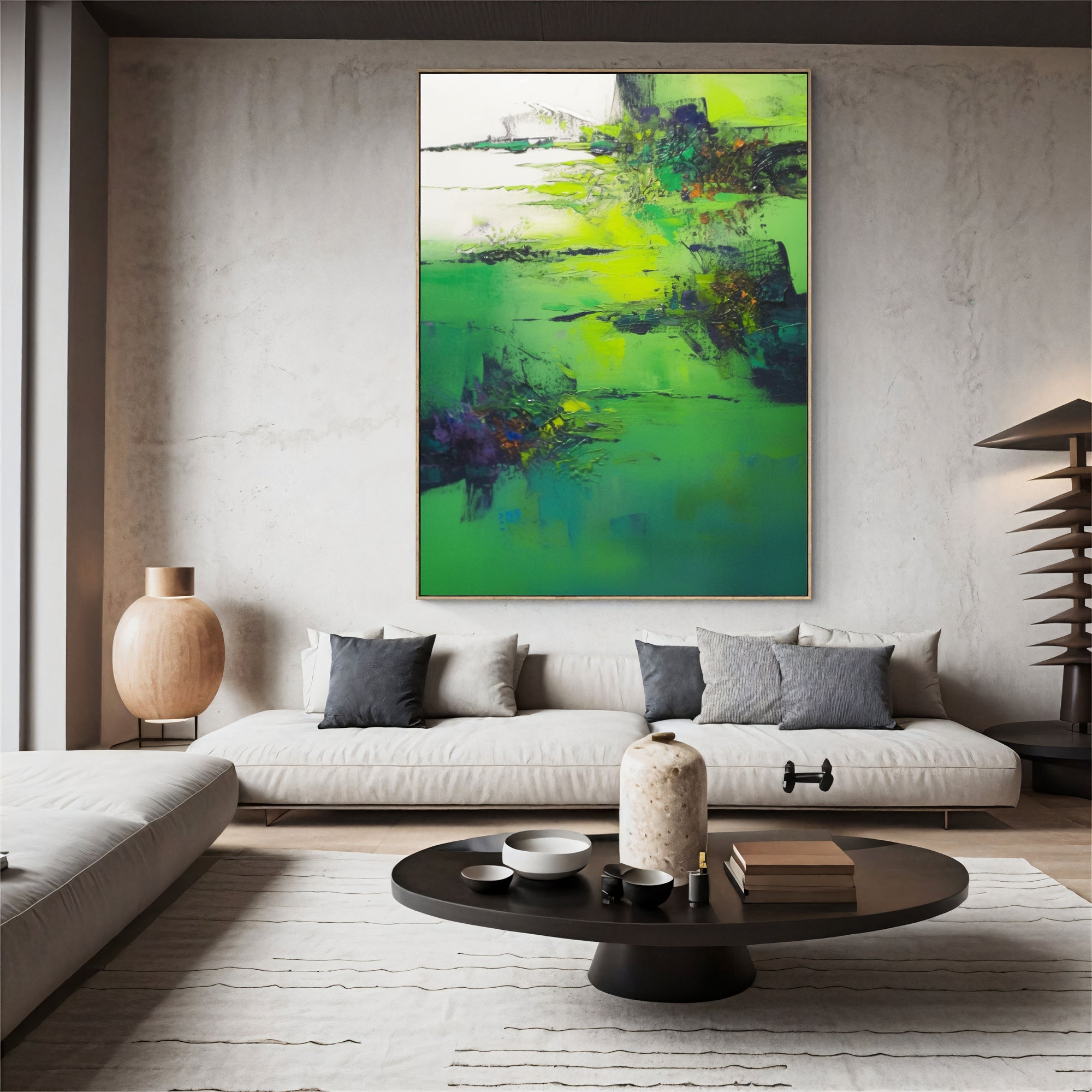 Textured Viridian Opulence | Green Citrine