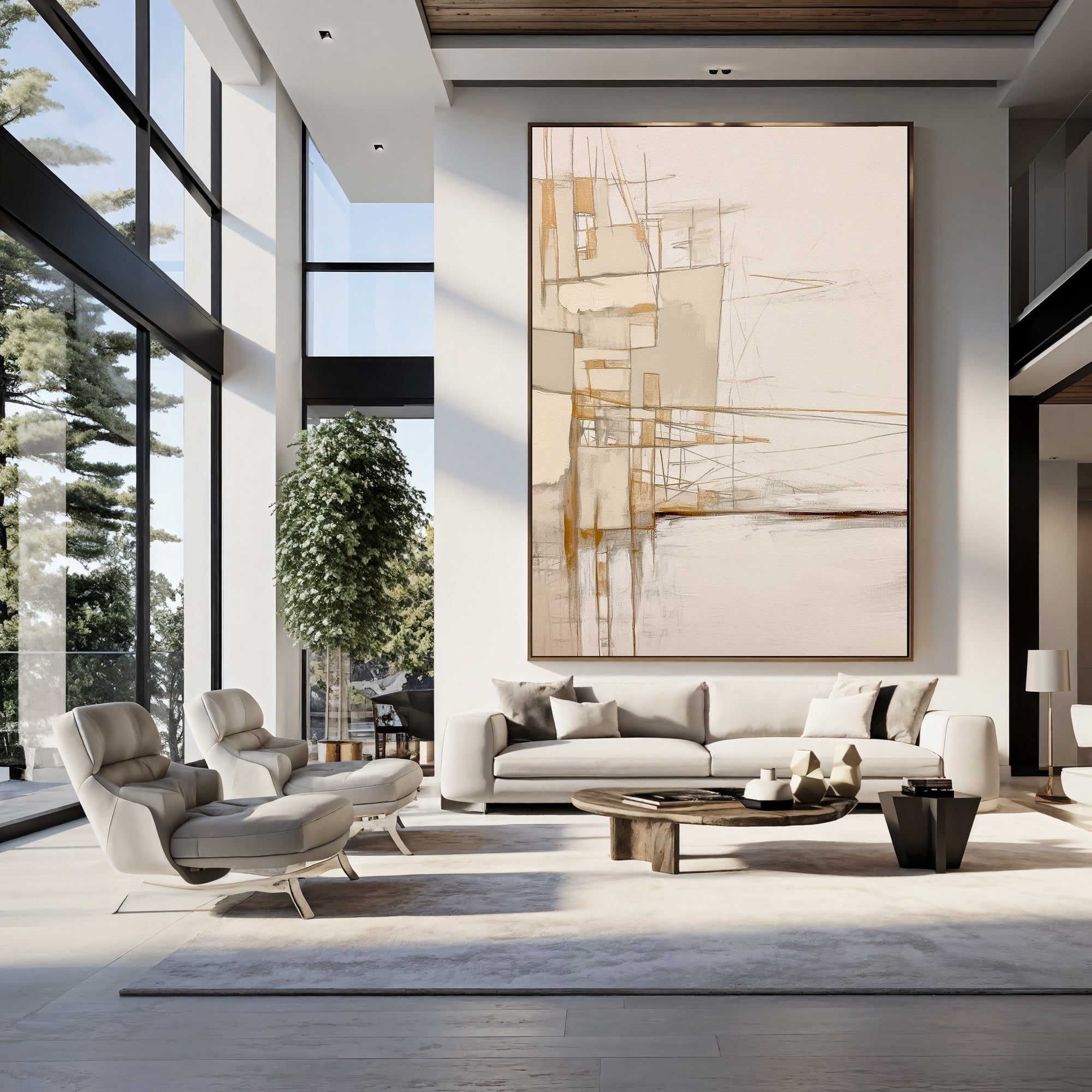 Textured Architectural Elegance | Beige Hues