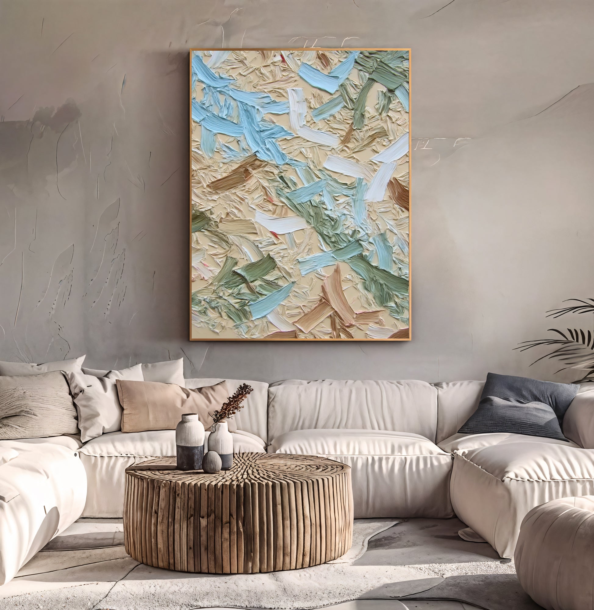 Textured Brushstroke Opulence | Pastel Hues