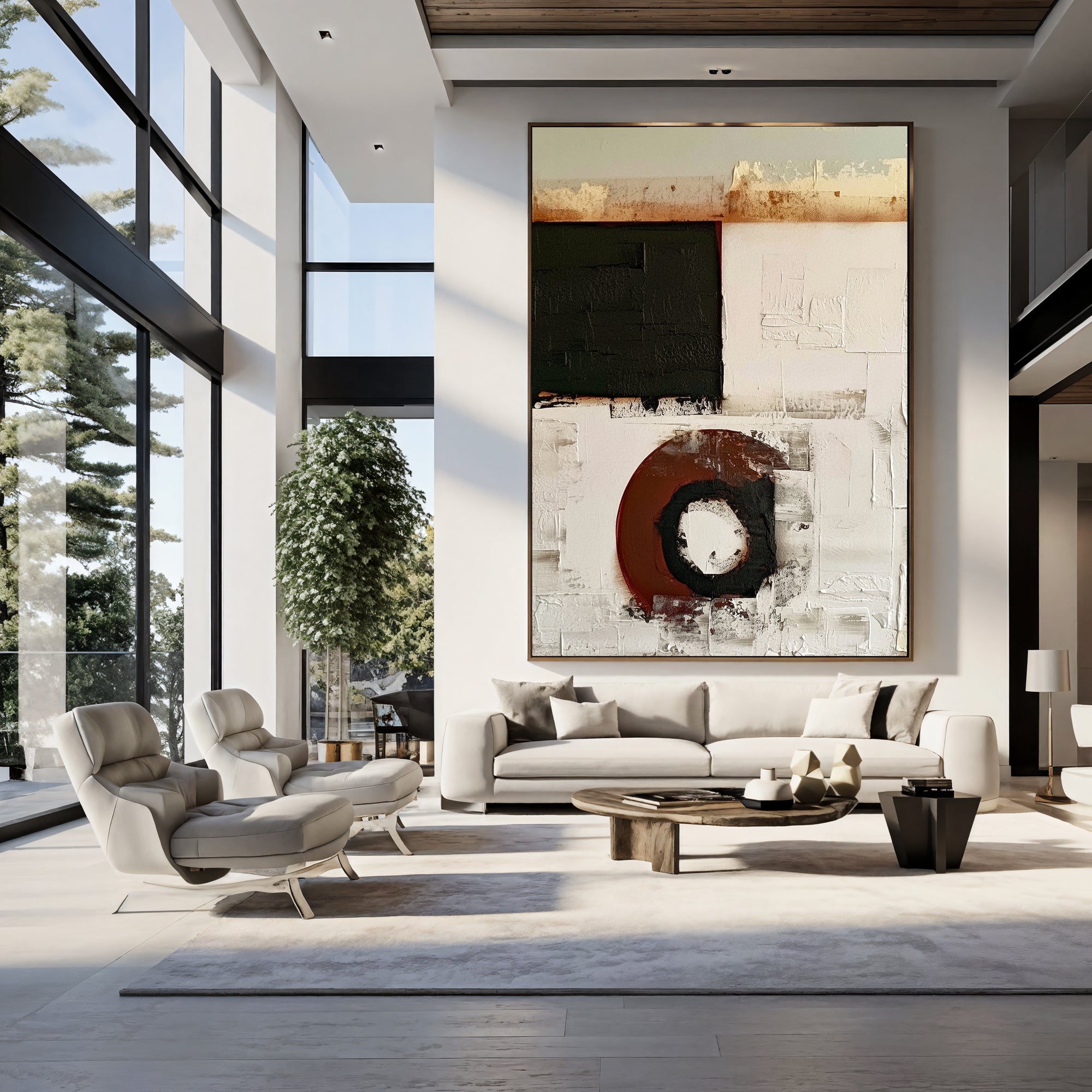 Textured Geometric Depth | Rust Fusion