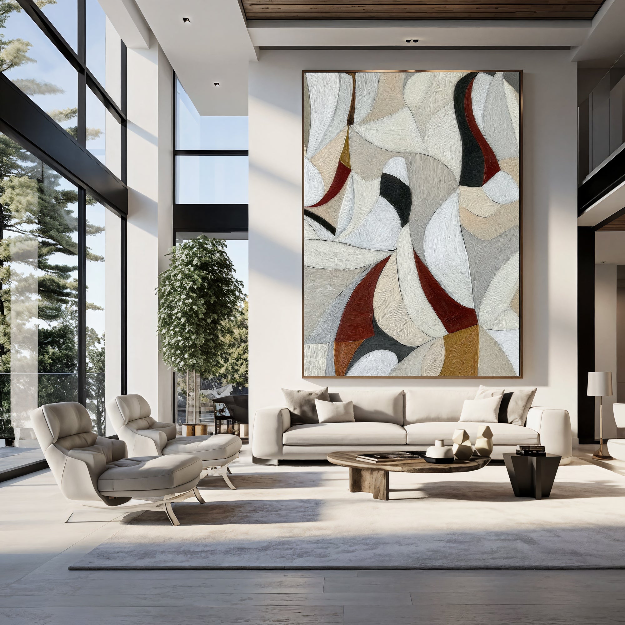 Textured Geometric Opulence | Neutral Rhythm