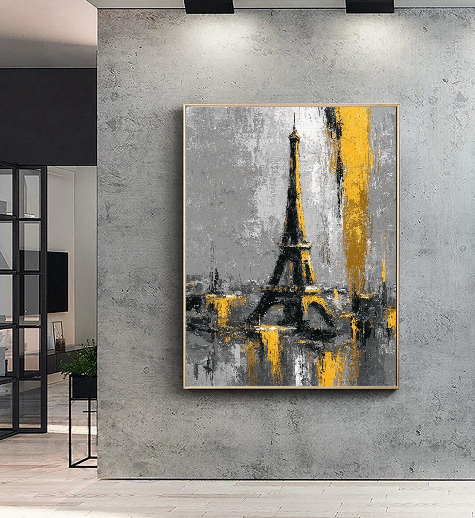 Paris Tower Abstract Art | Glamorous Depth