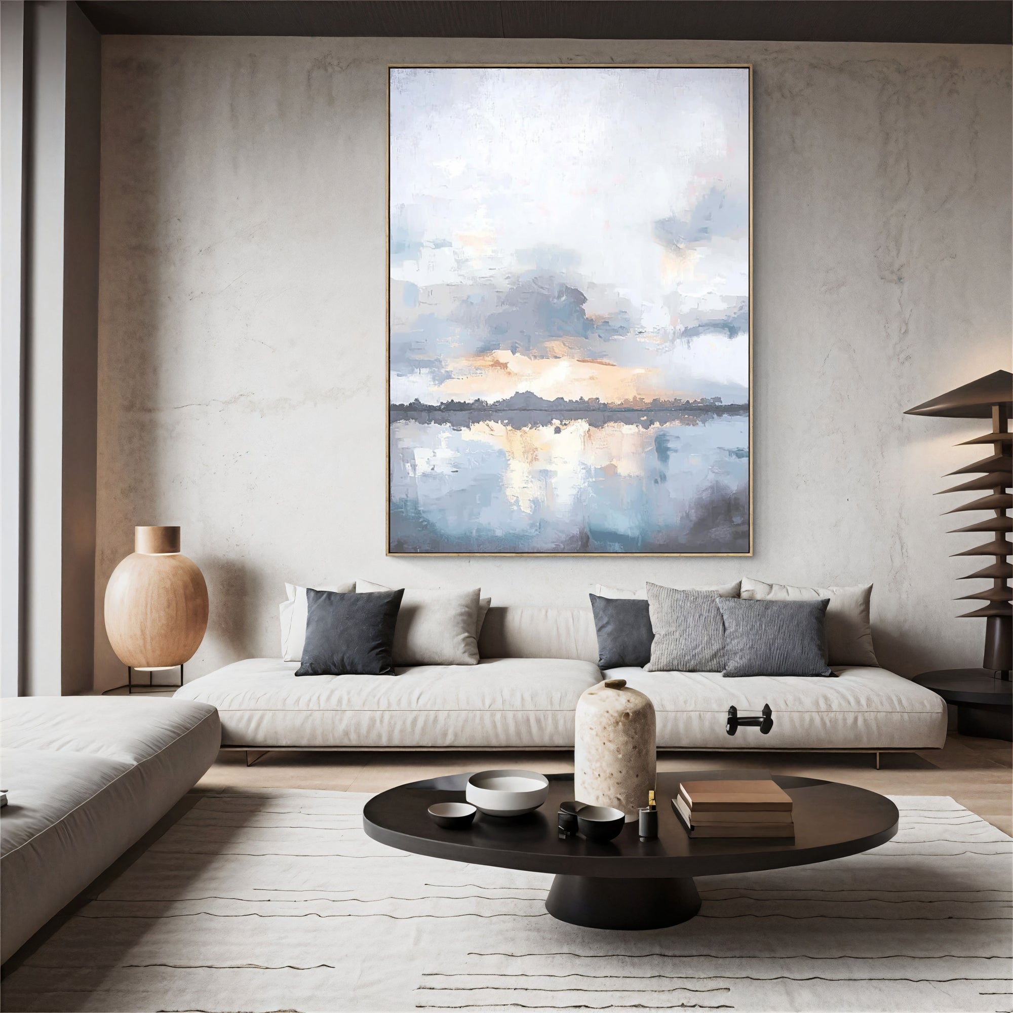 Textured Misty Horizon | Soft Reflections