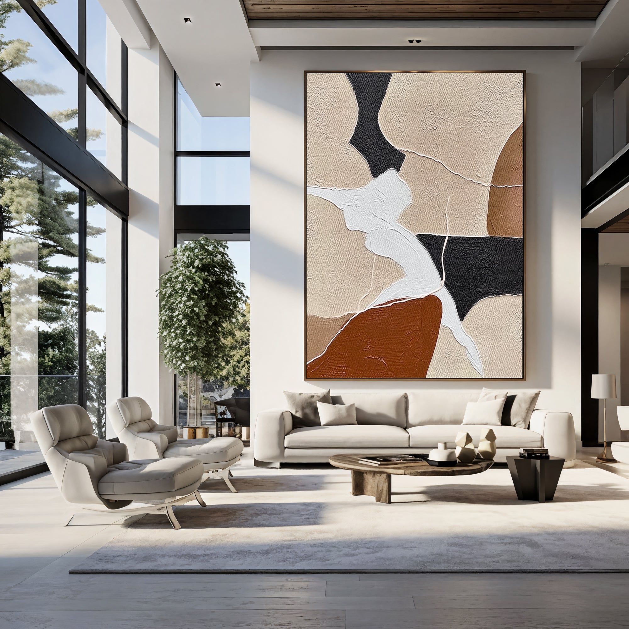 Textured Geometric Harmony | Neutral Fusion