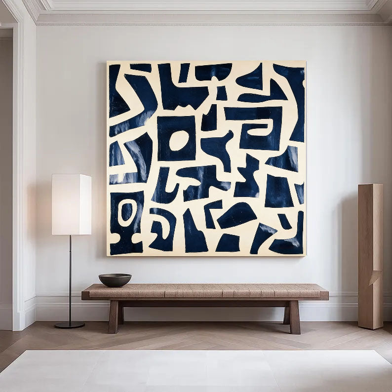 Bold Geometric Rhythm | Indigo Maze