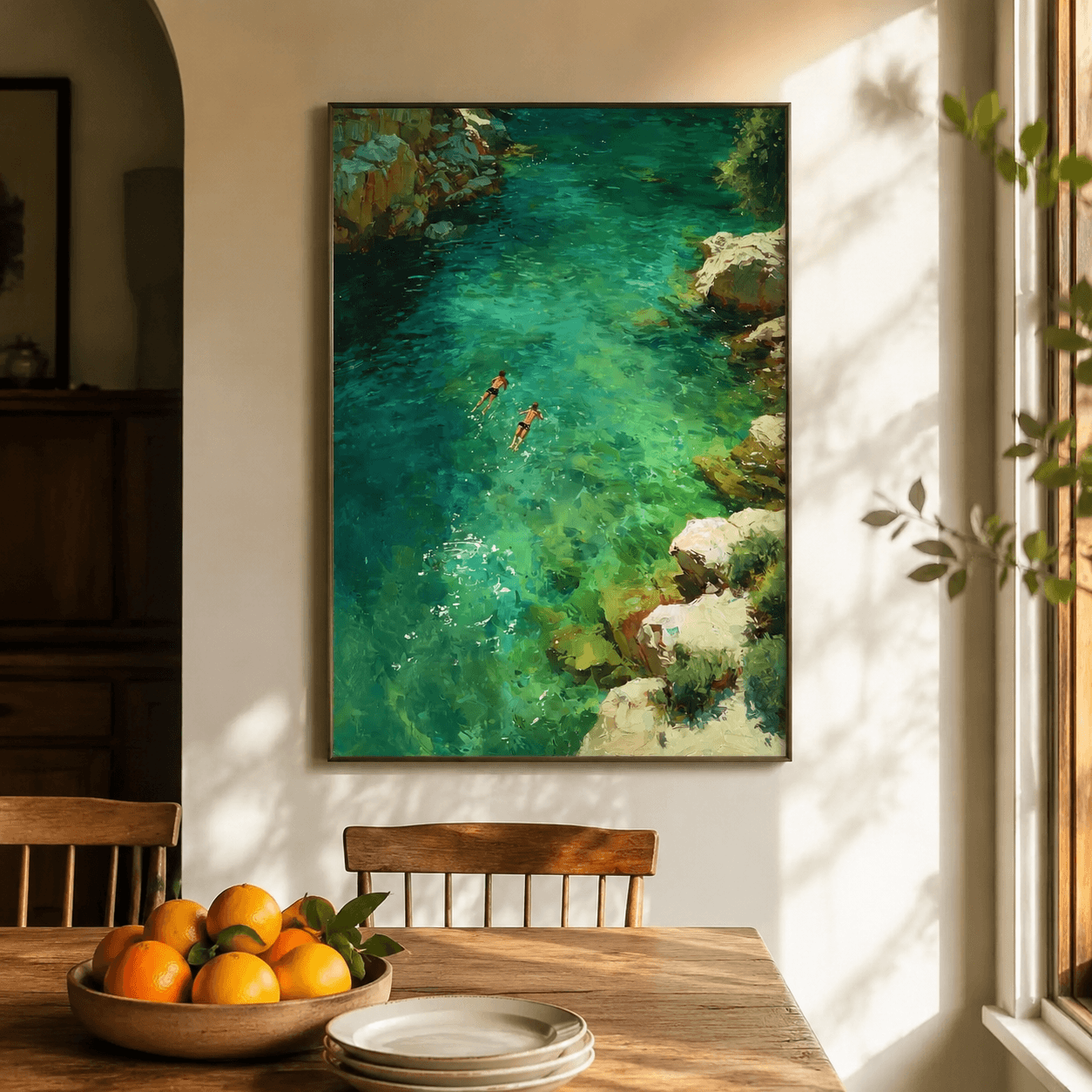 Impressionist Art | Rock Pool Floaters