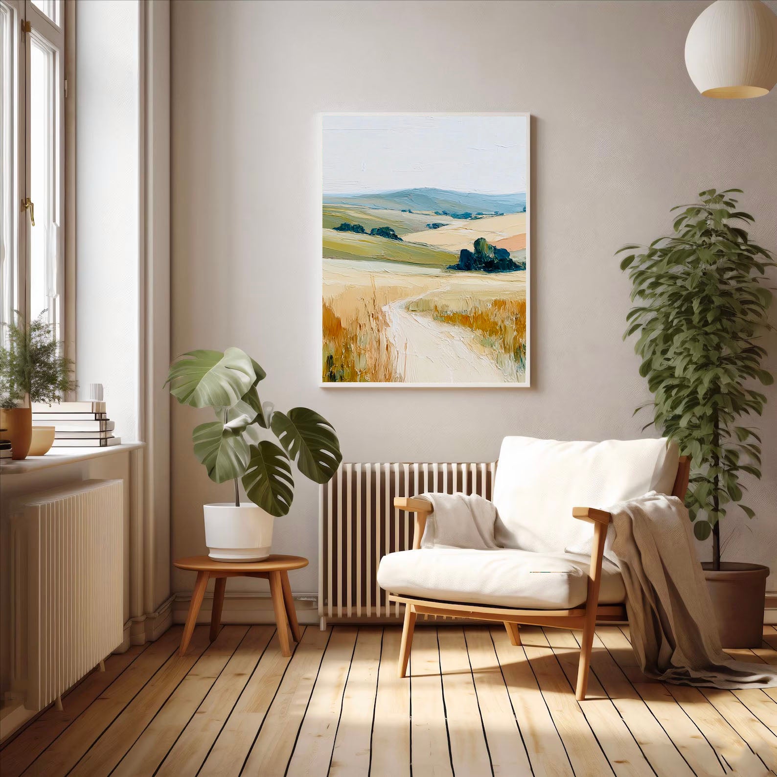 Textured Rolling Hills | Golden Wheat