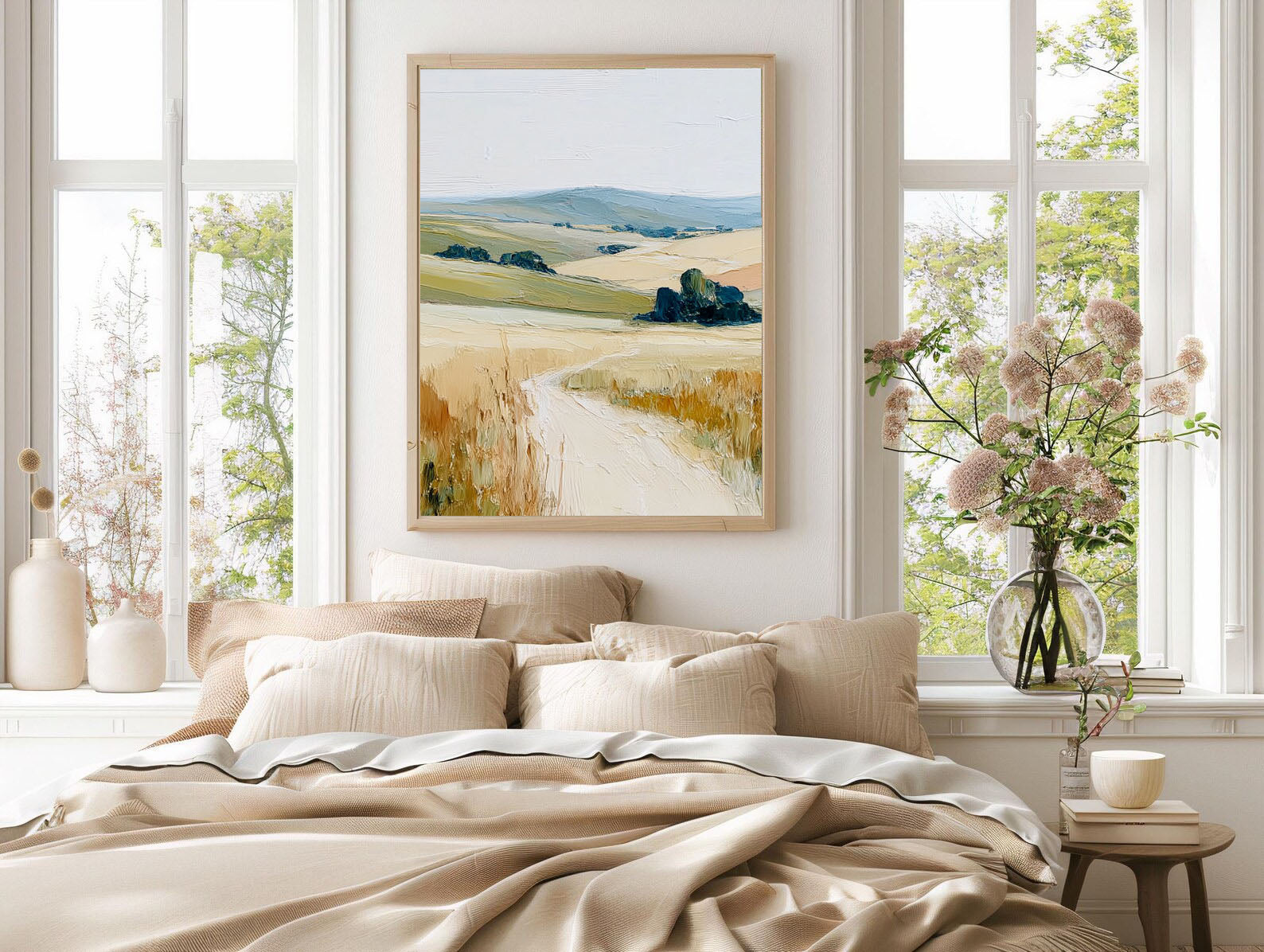 Textured Rolling Hills | Golden Wheat