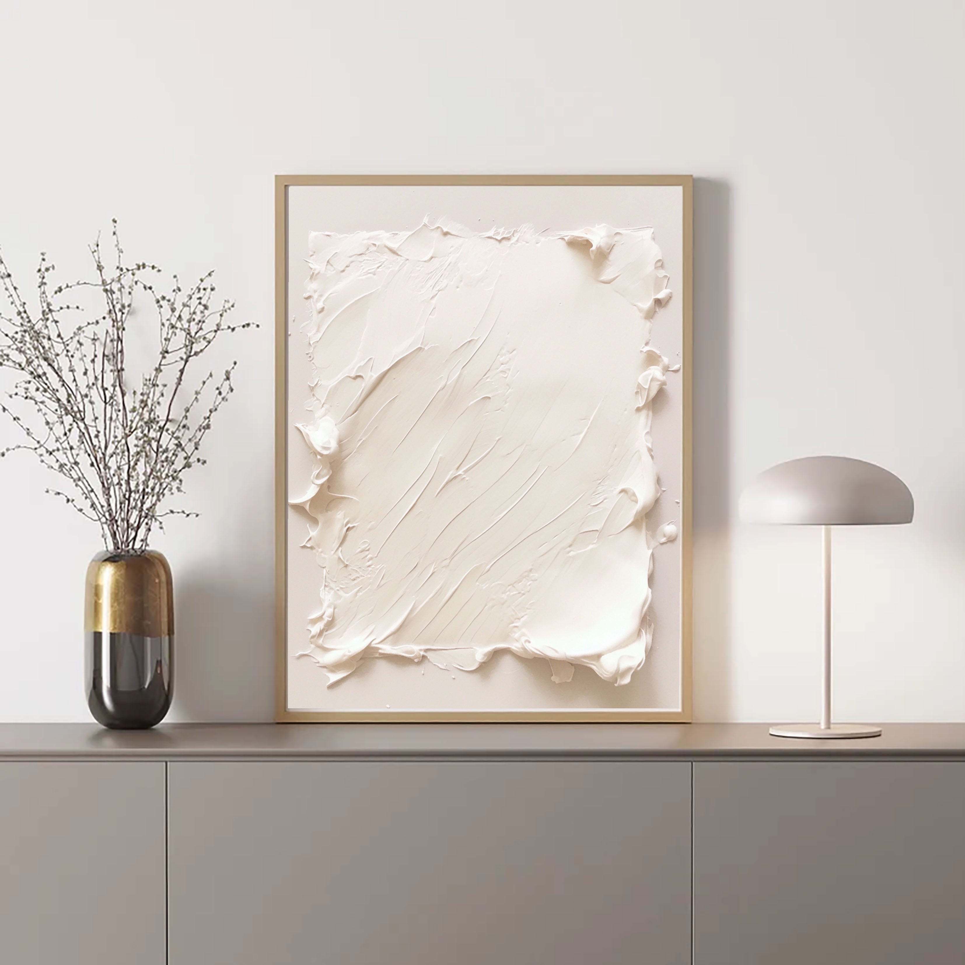Textured Minimalist Elegance | Cream Hue