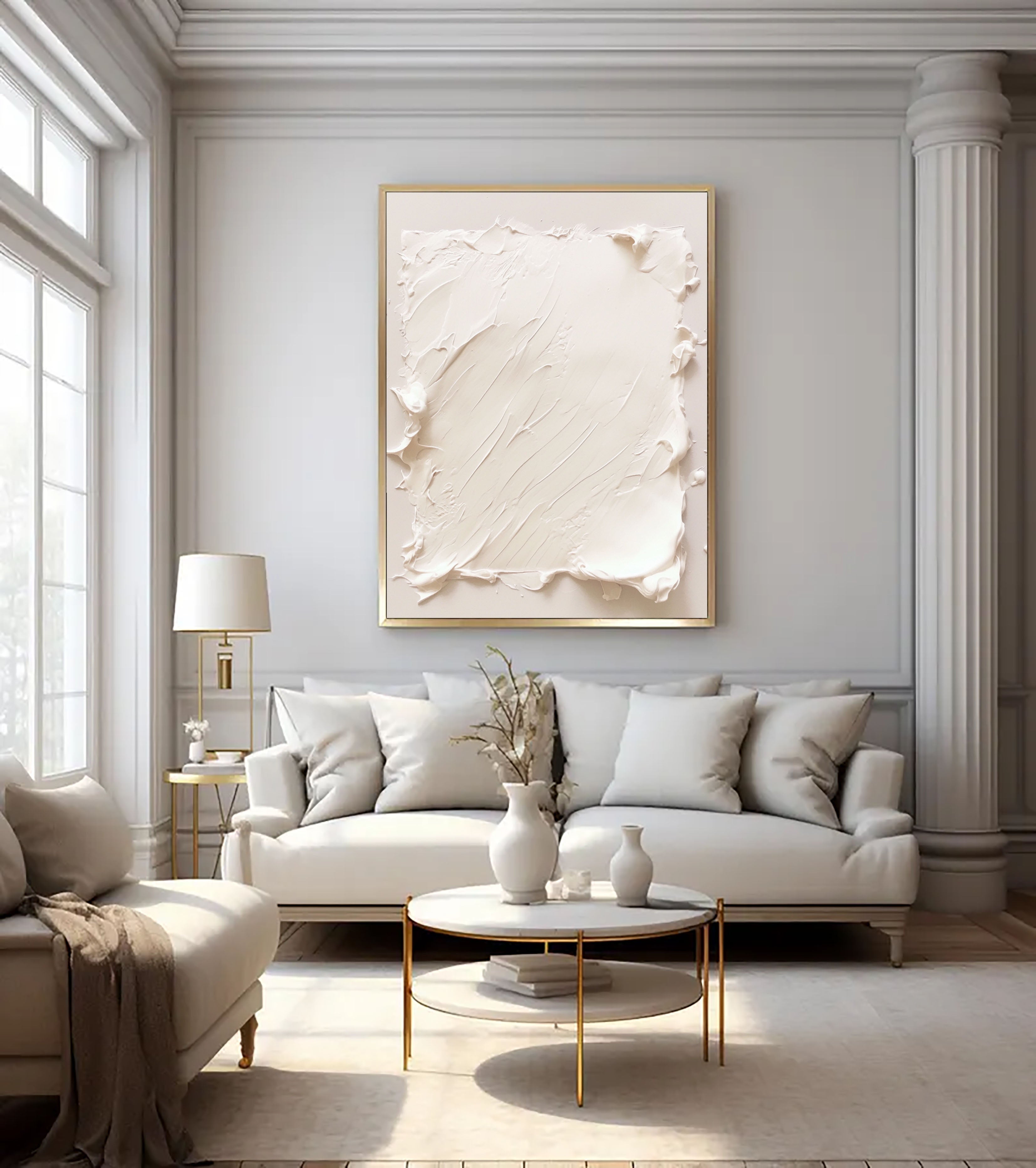 Textured Minimalist Elegance | Cream Hue