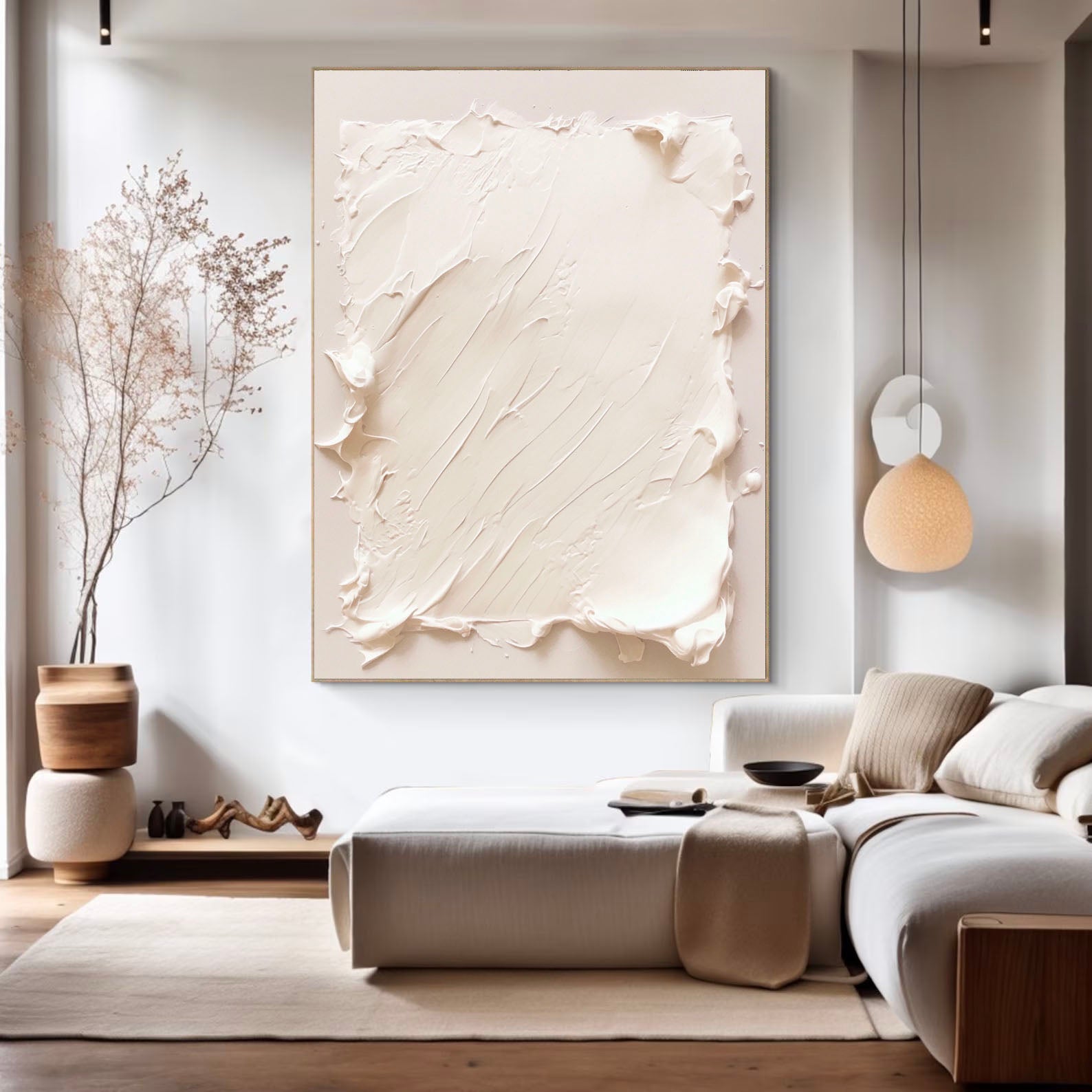 Textured Minimalist Elegance | Cream Hue