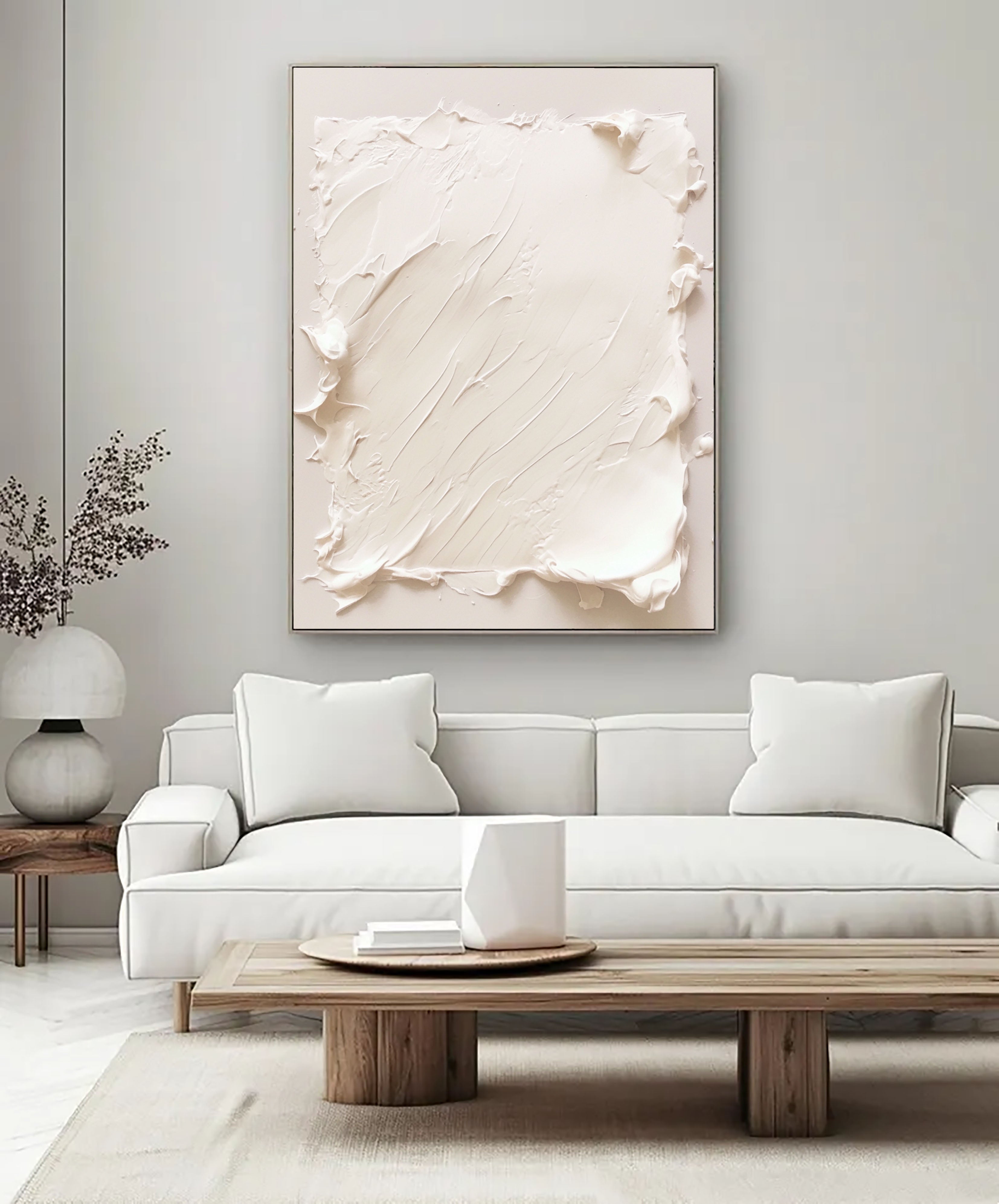 Textured Minimalist Elegance | Cream Hue