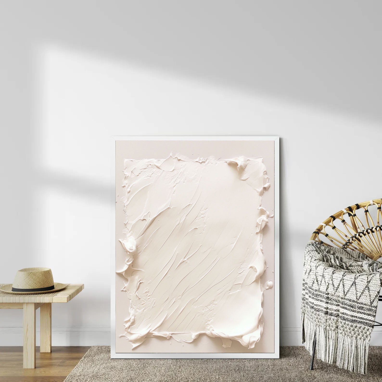 Textured Minimalist Elegance | Cream Hue