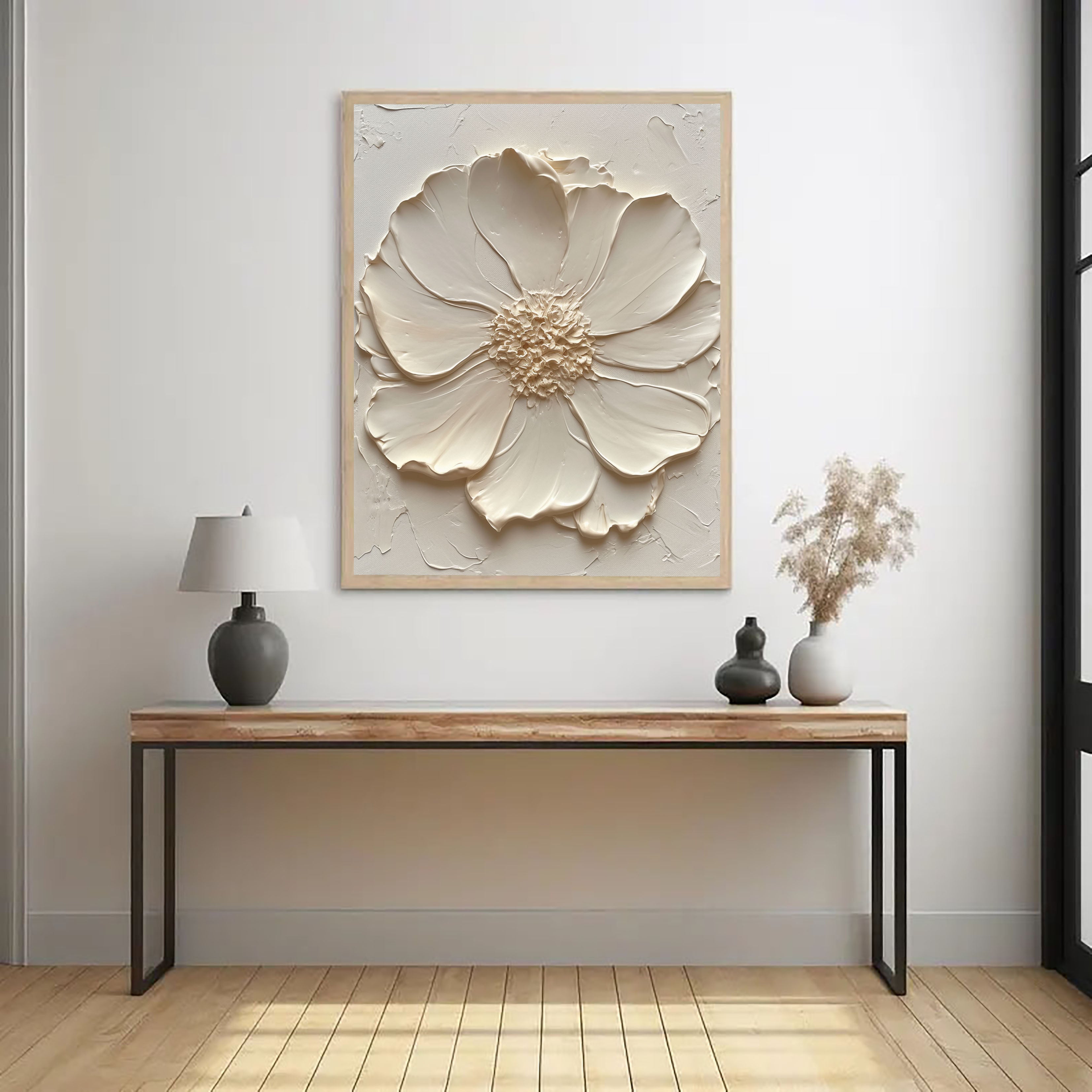 Textured Floral Luxe | Cream Blossom